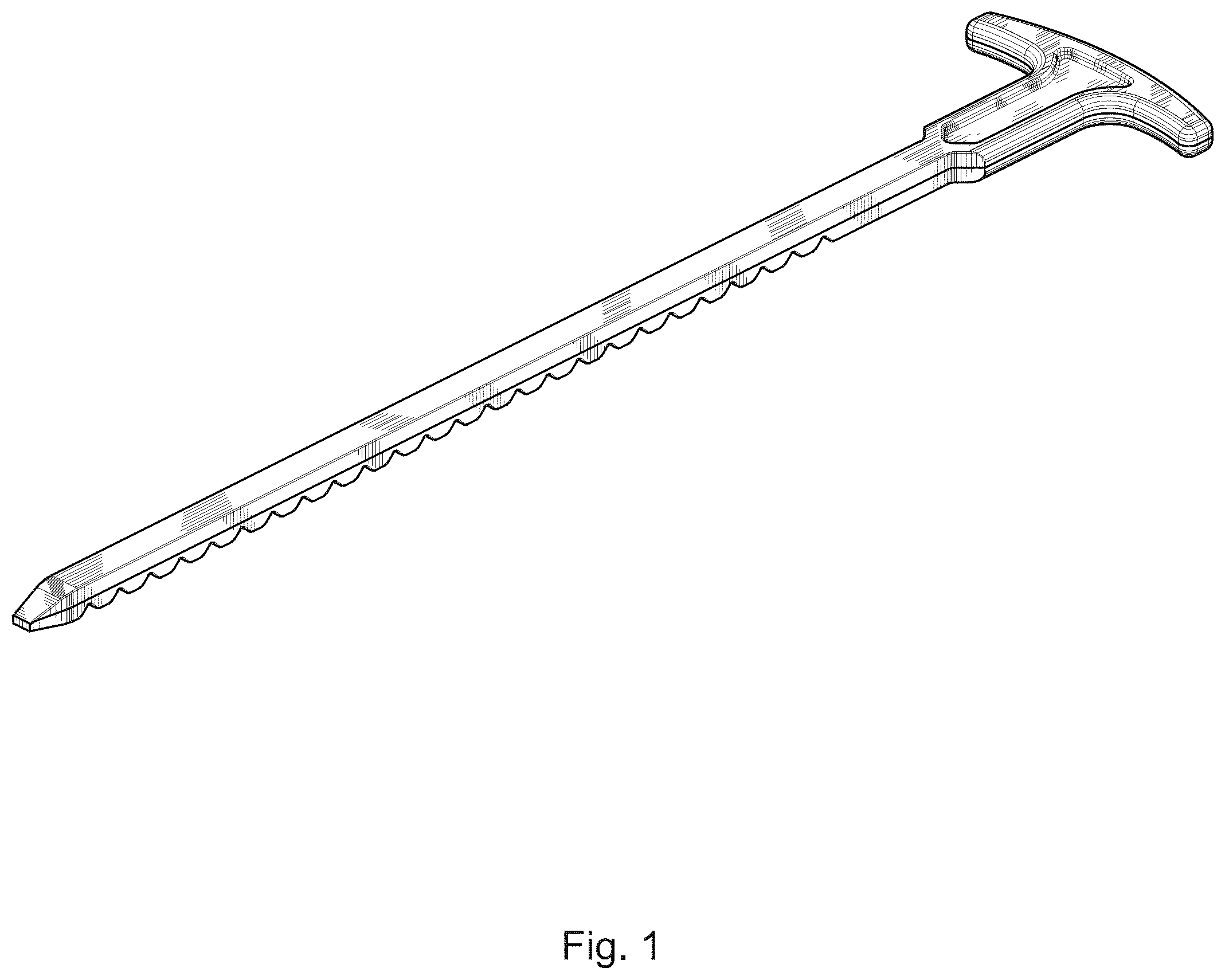 Patent USD1124270 Figure 1 – Irrigation coupler pull key