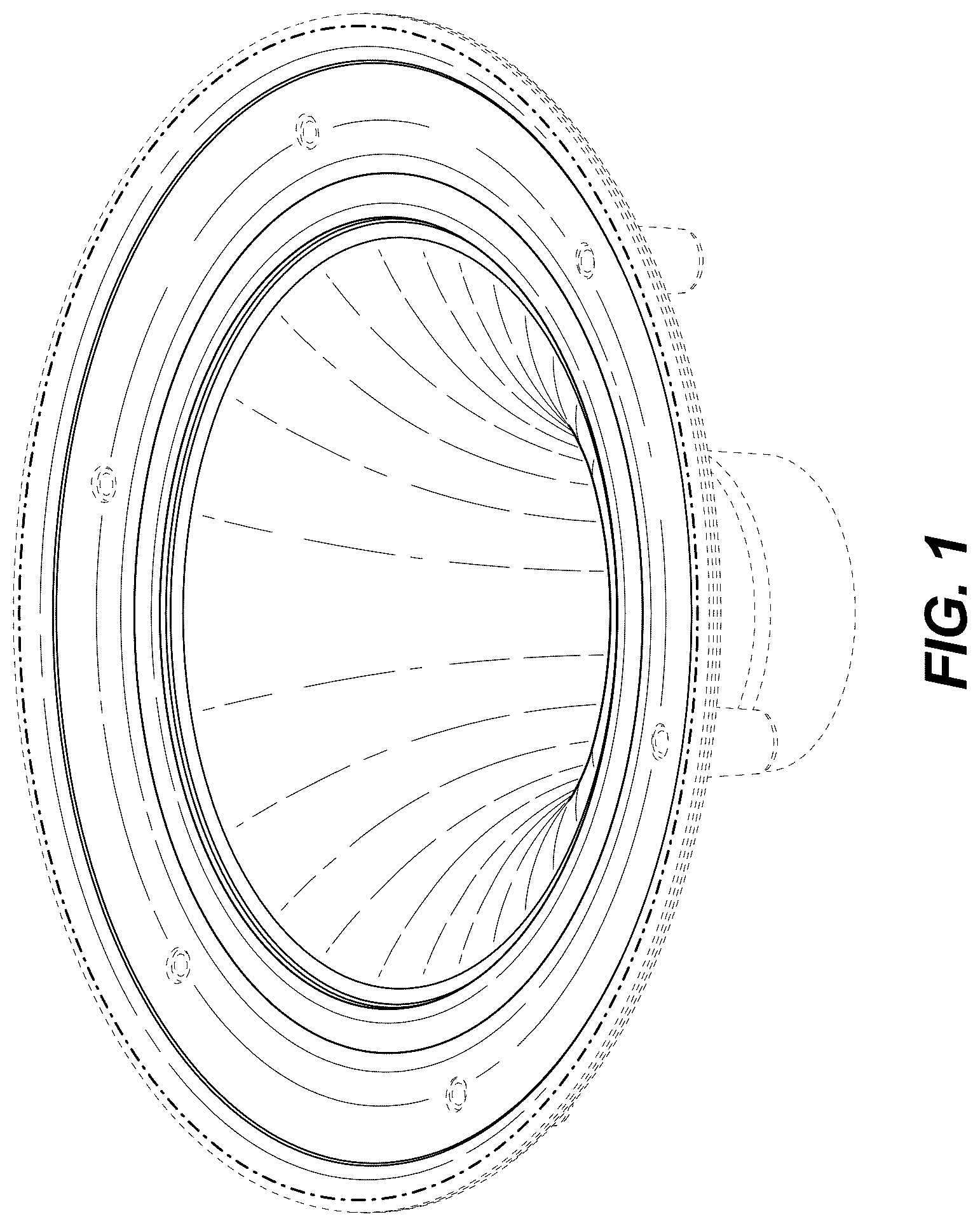 Patent USD1124271 Figure 1 – Drain body
