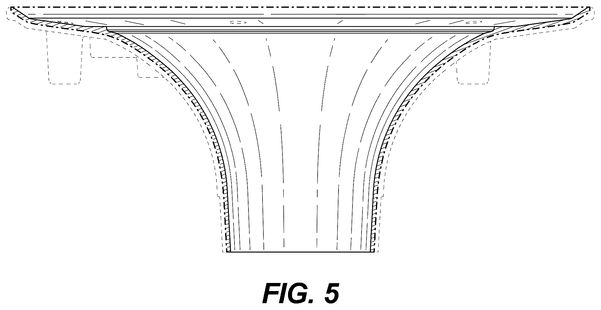Patent USD1124271 Figure 5 – Drain body