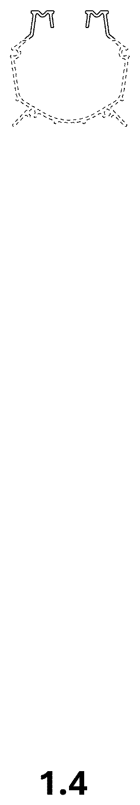 Patent USD1124272 Figure 4 – Profile for a drainage system