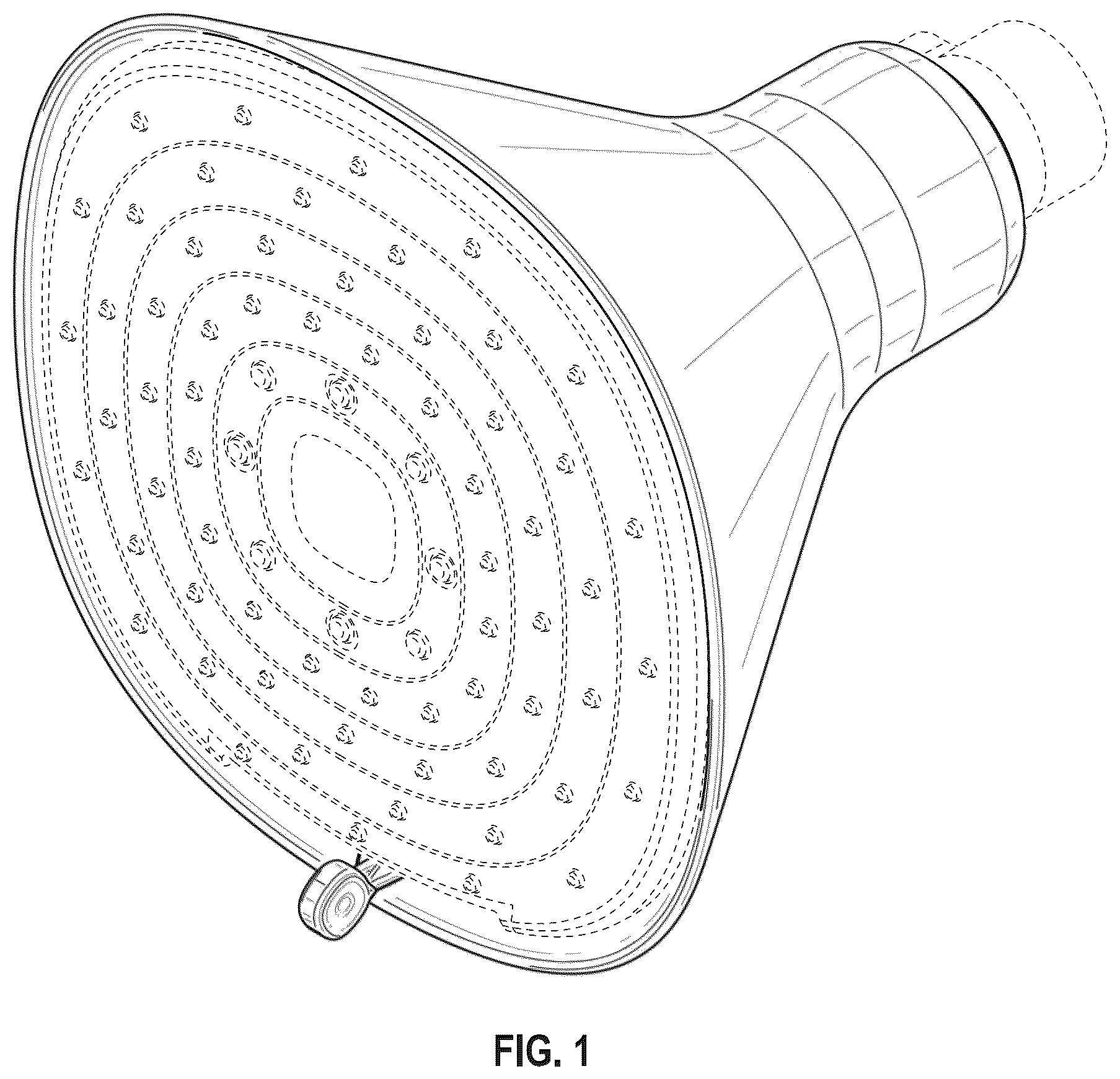 Patent USD1124274 Figure 1 – Shower head