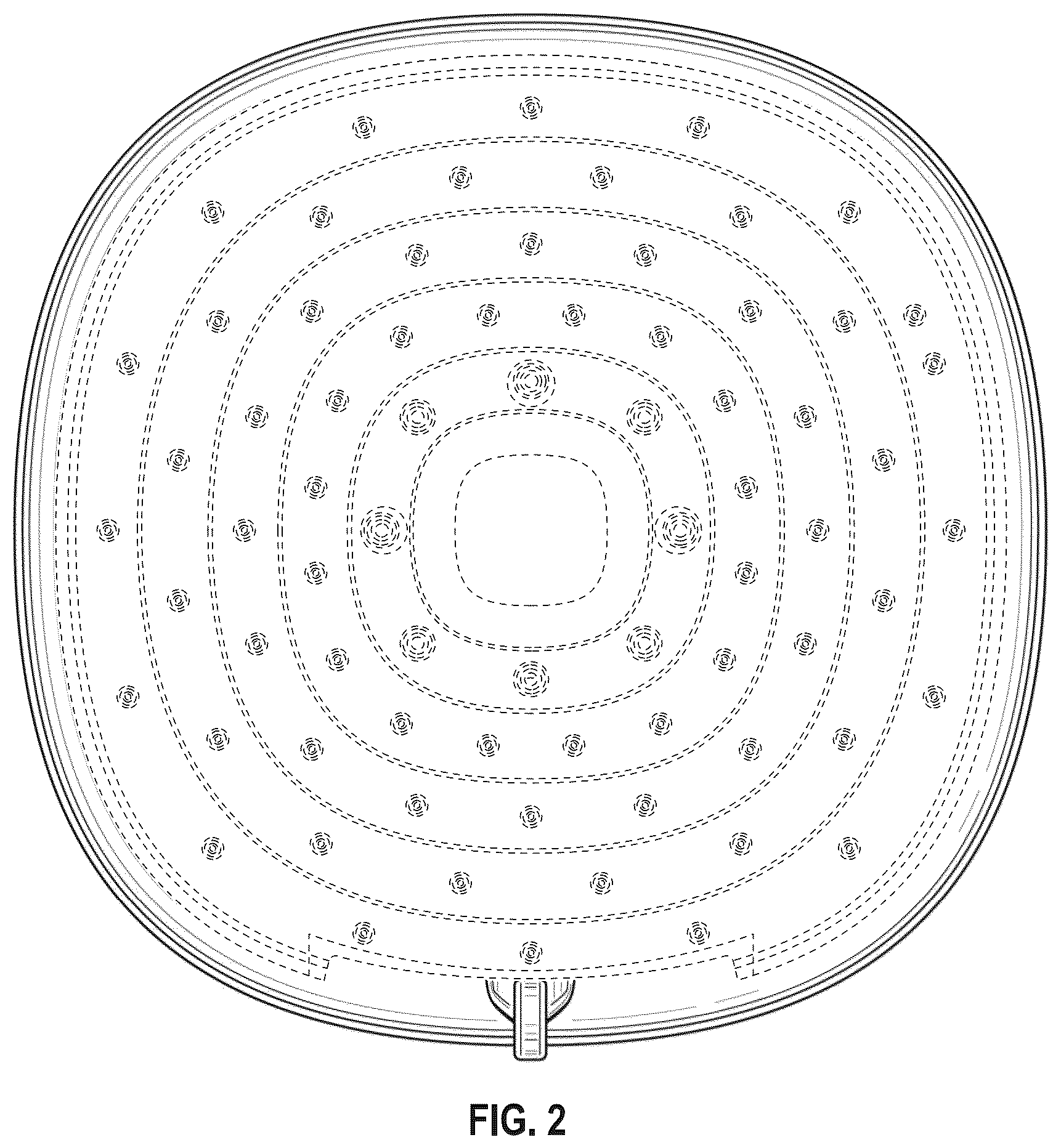 Patent USD1124274 Figure 2 – Shower head