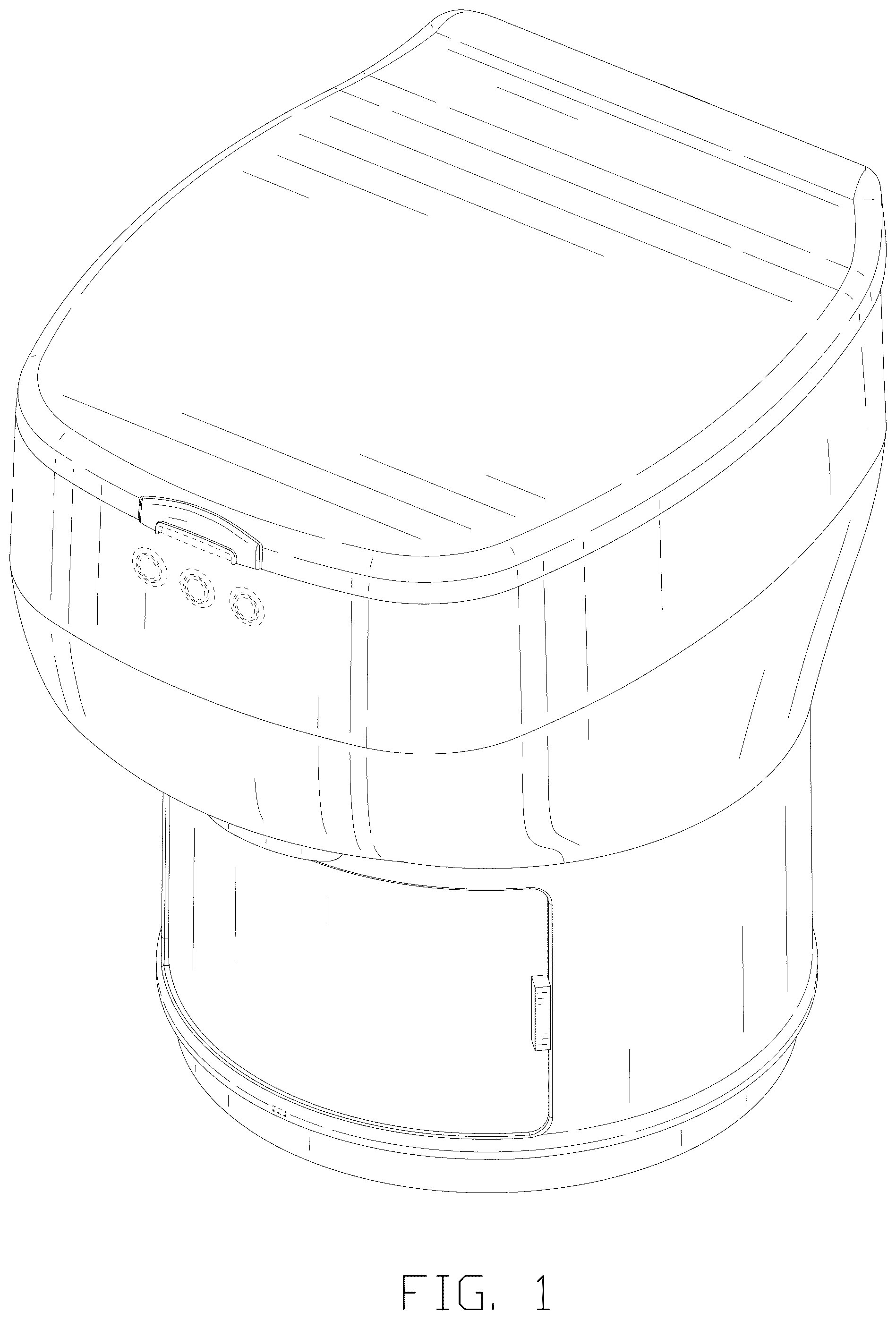 Patent USD1124276 — Portable toilet — Figure 1