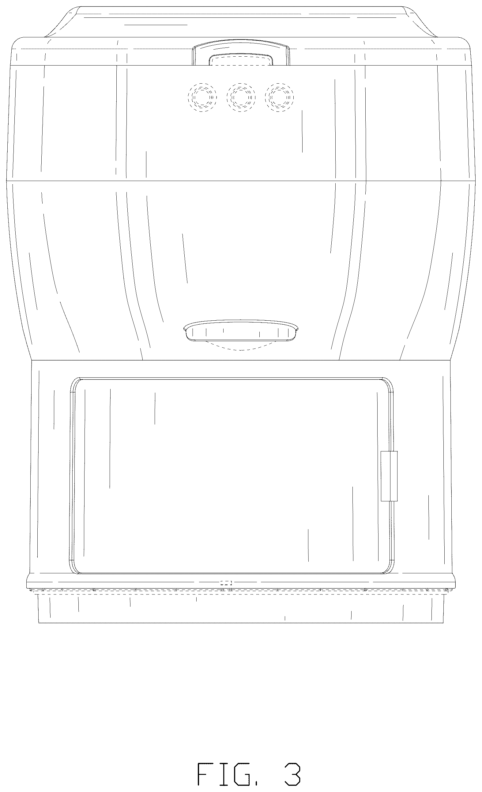 Patent USD1124276 Figure 3 – Portable toilet
