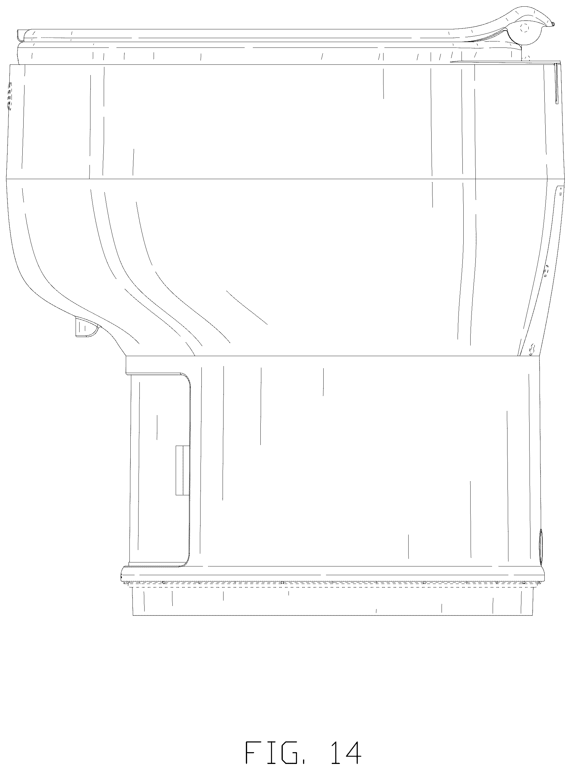 Patent USD1124276 Figure 14 – Portable toilet