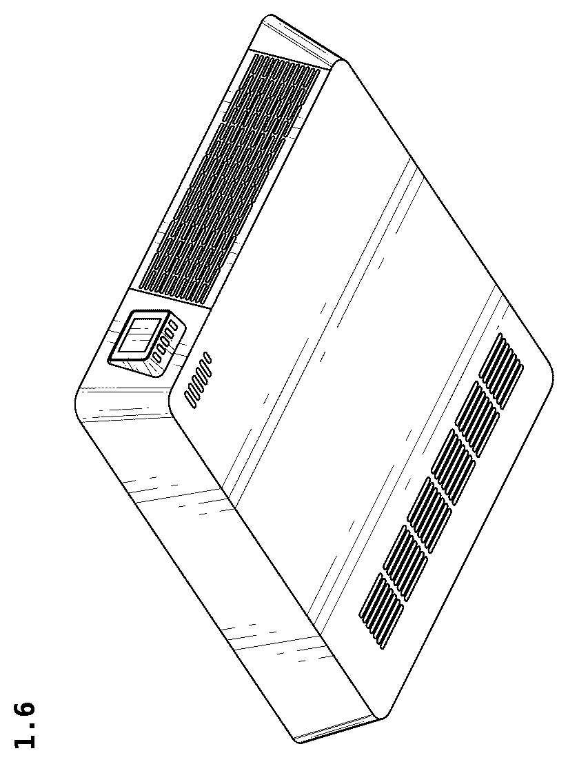 Patent USD1124279 Figure 6 – Heating equipment