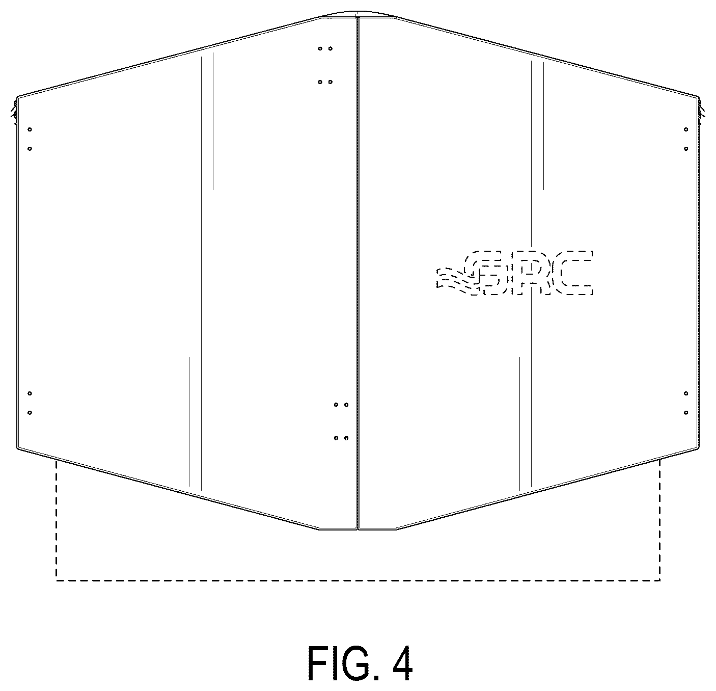Patent USD1124280 Figure 4 – Cooling system enclosure