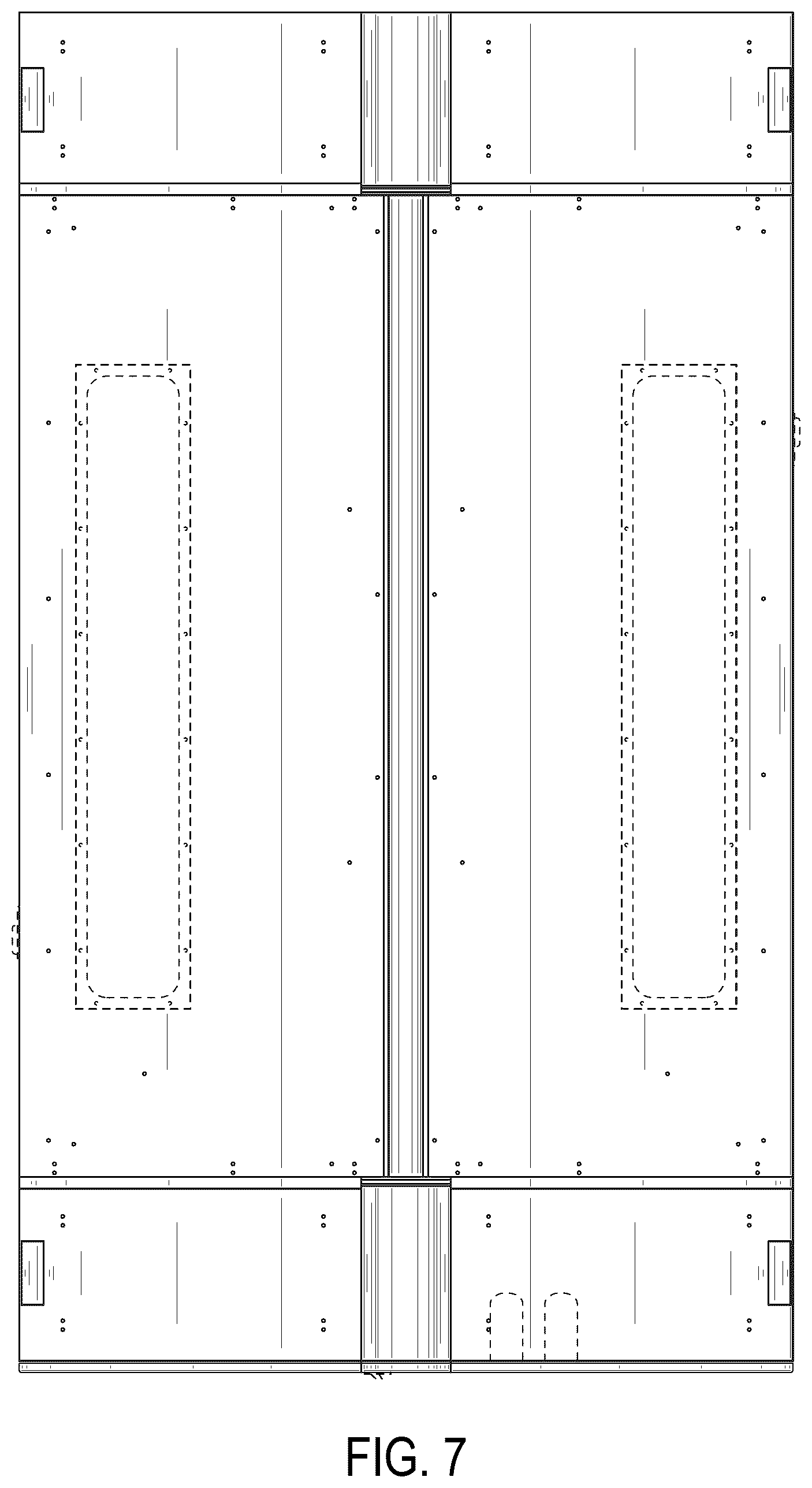 Patent USD1124280 Figure 7 – Cooling system enclosure