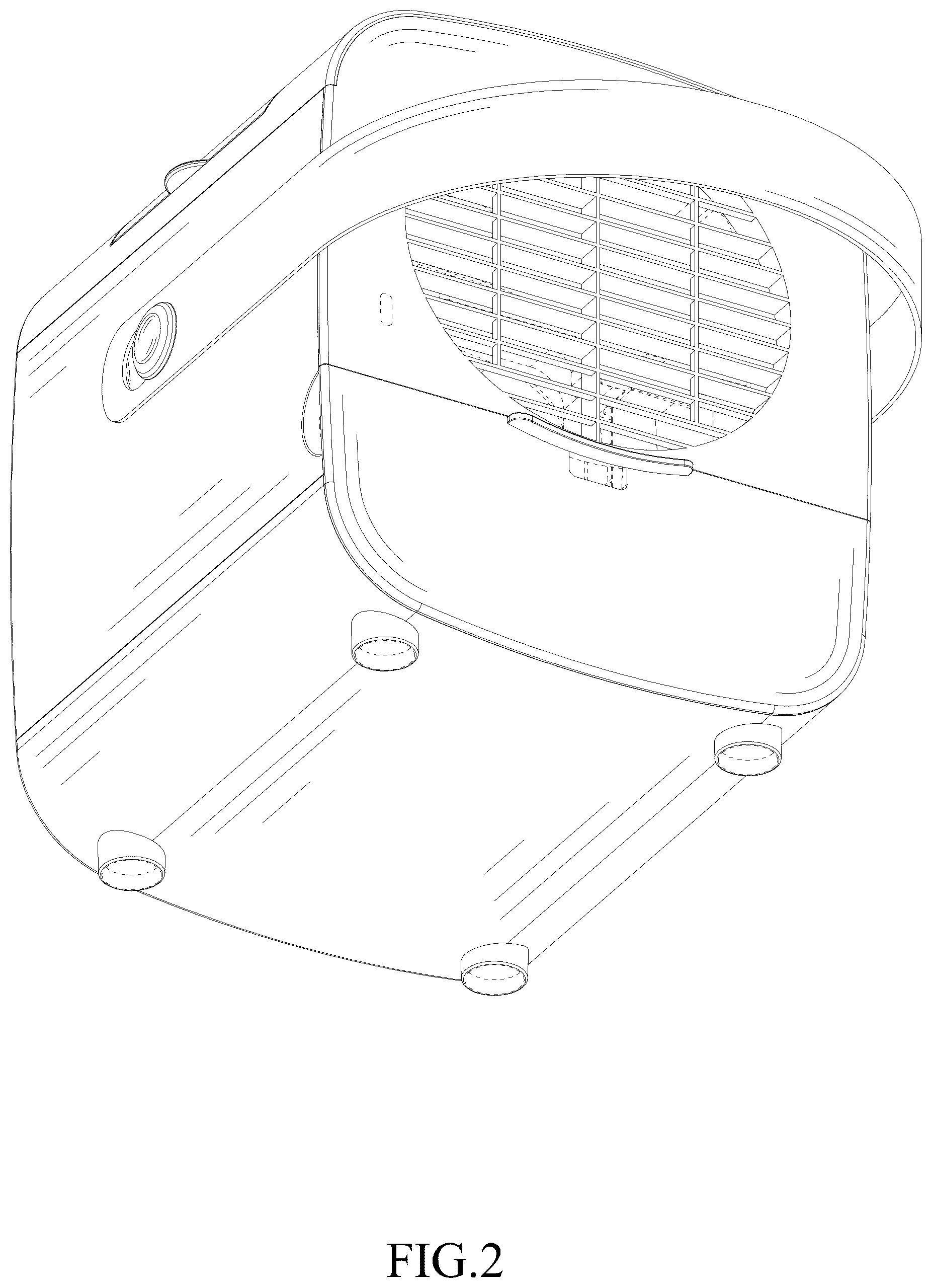 Patent USD1124281 Figure 2 – Air cooler