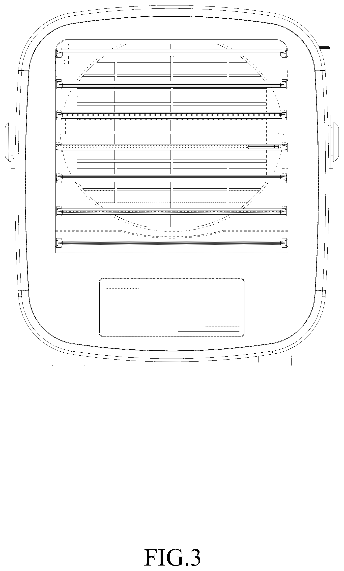 Patent USD1124281 Figure 3 – Air cooler