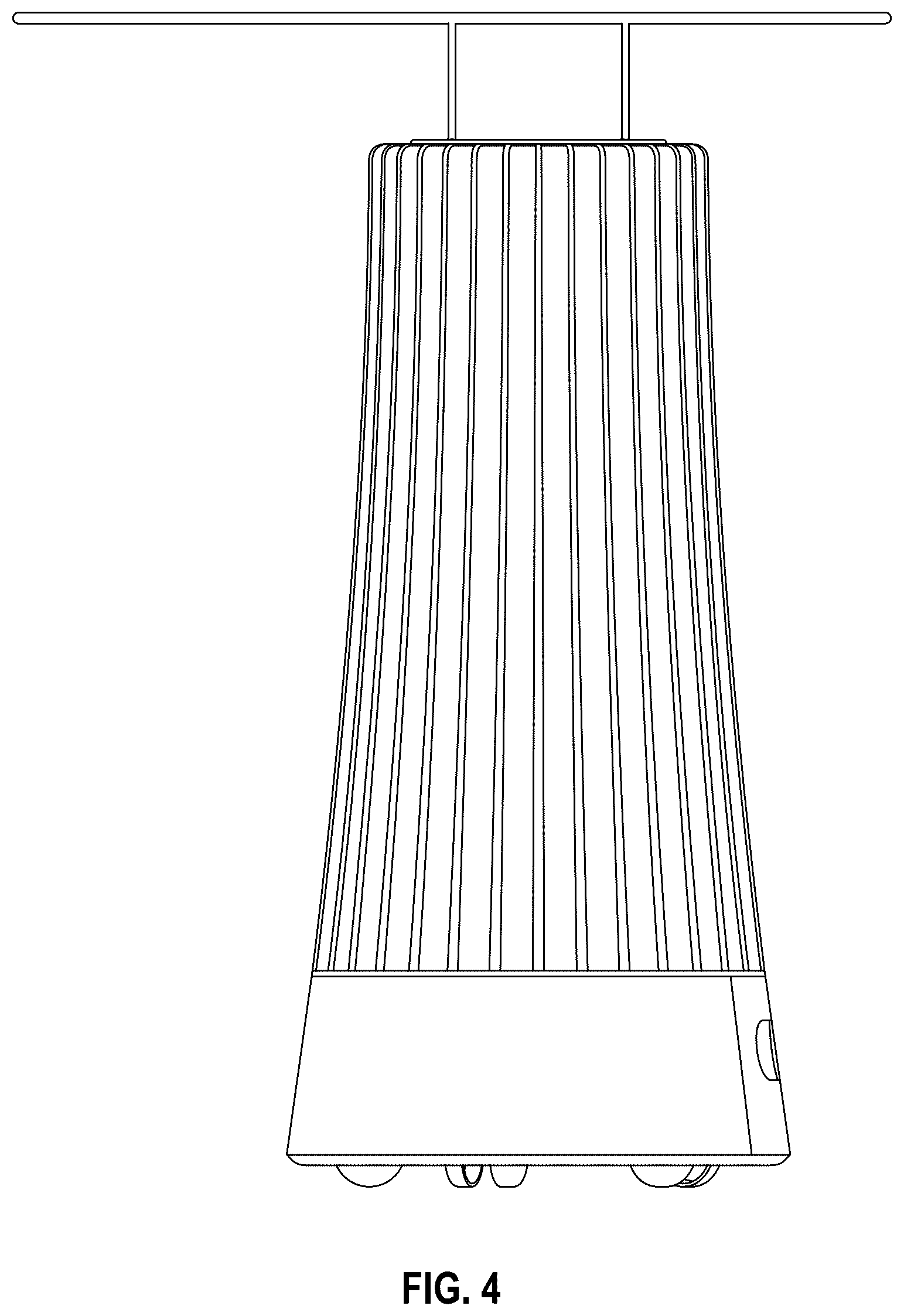 Patent USD1124282 Figure 4 – Room heater with hanger