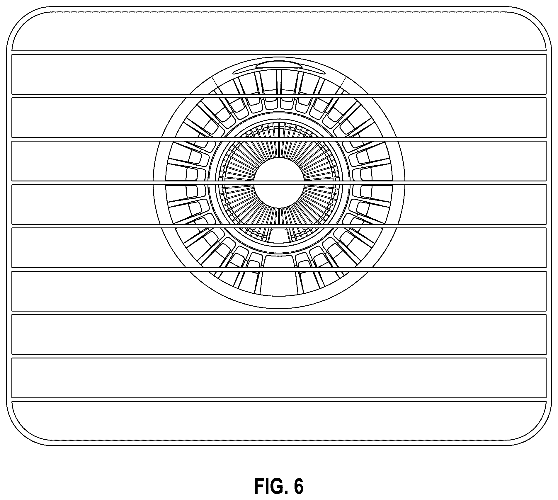 Patent USD1124282 Figure 6 – Room heater with hanger