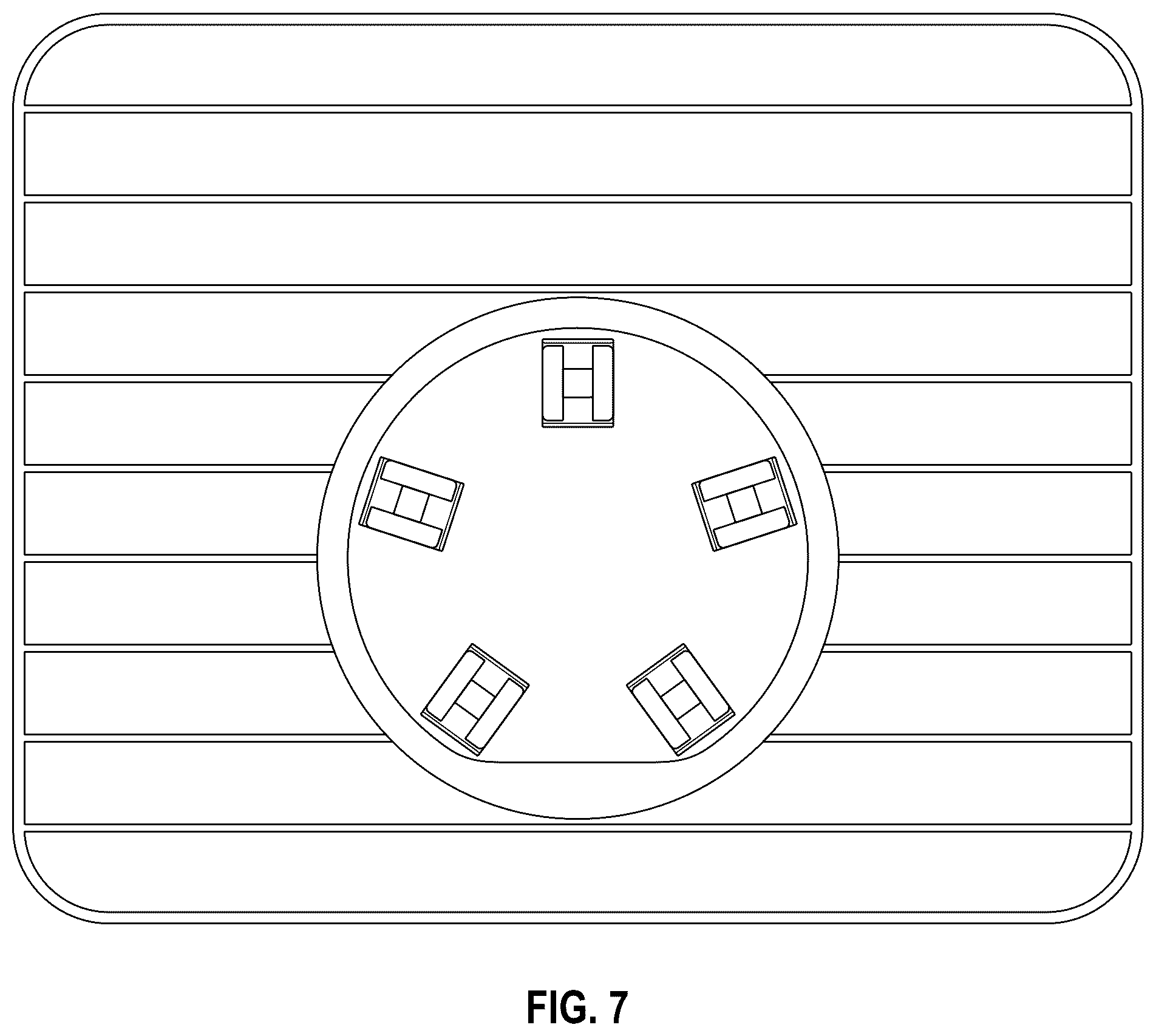 Patent USD1124282 Figure 7 – Room heater with hanger