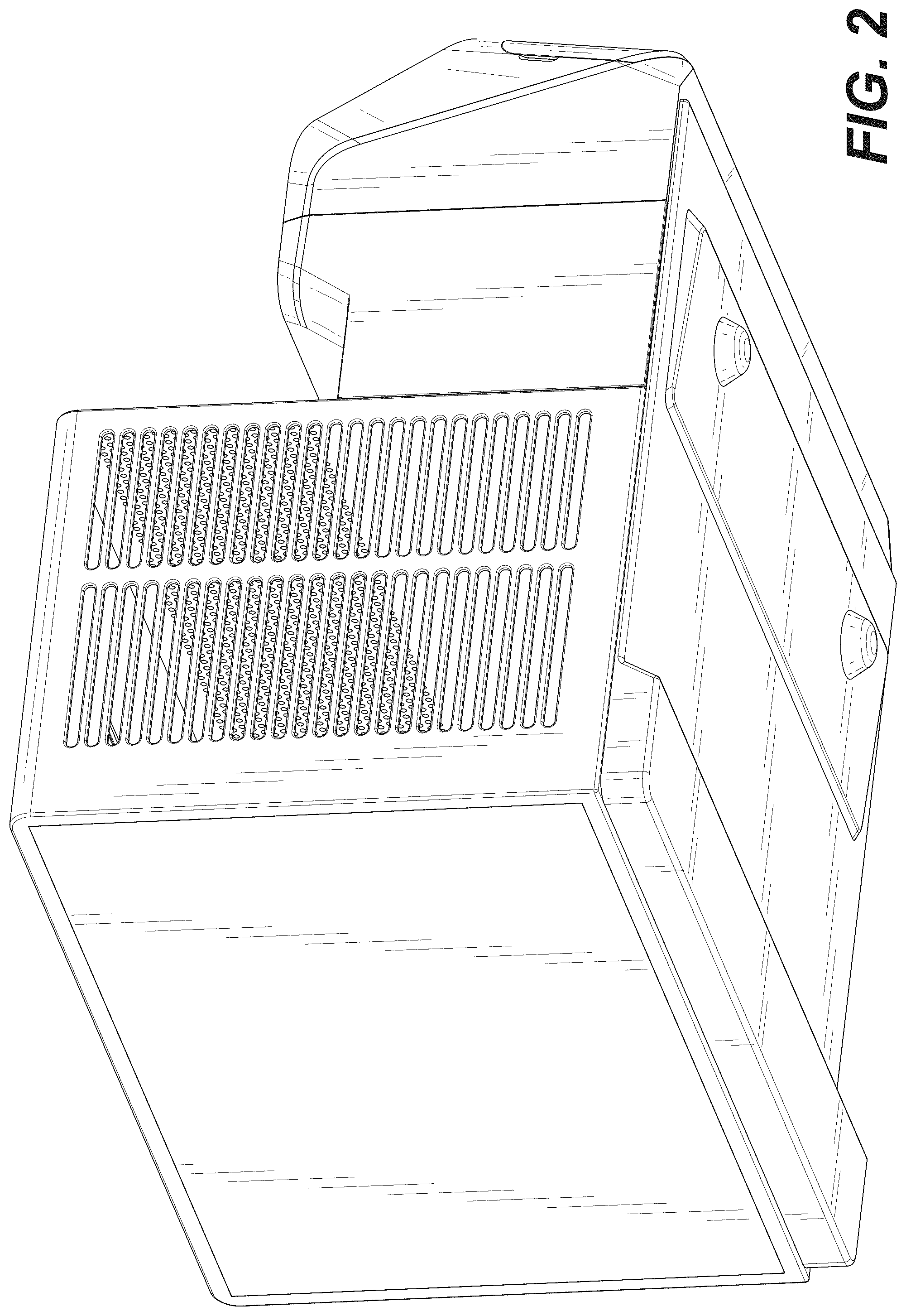 Patent USD1124283 Figure 2 – Window air conditioner