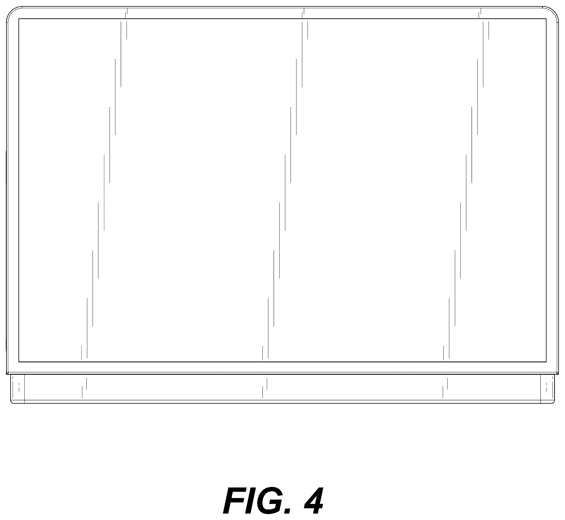 Patent USD1124283 Figure 4 – Window air conditioner