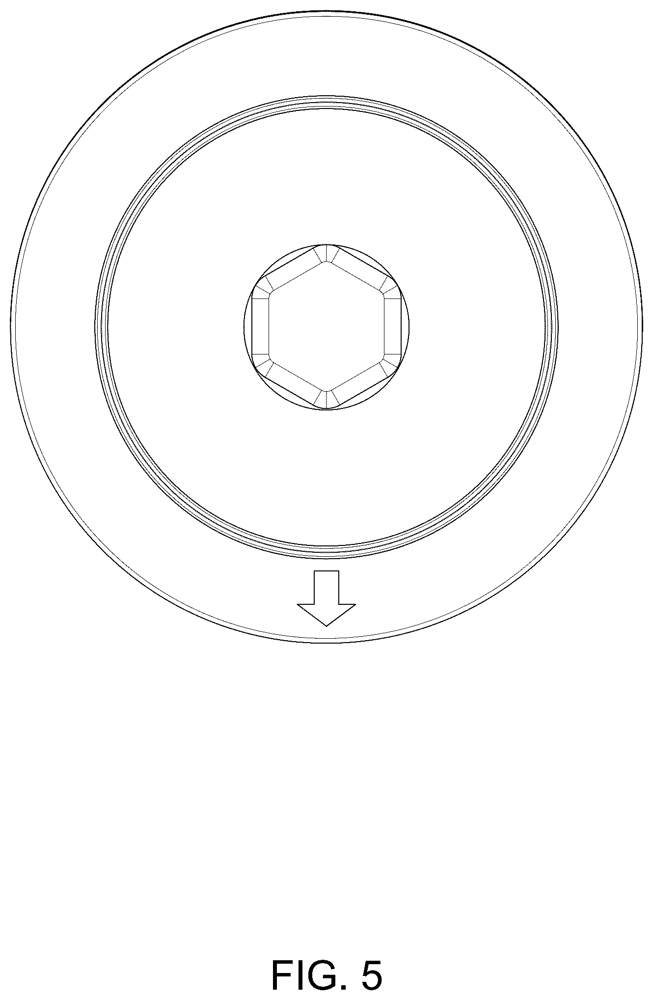 Patent USD1124288 Figure 5 – Filter element