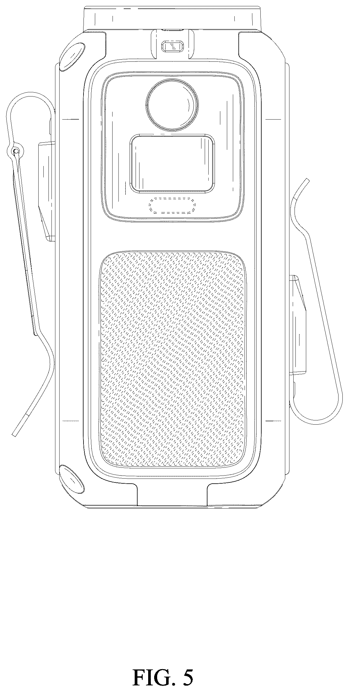 Patent USD1124292 Figure 5 – Waist fan