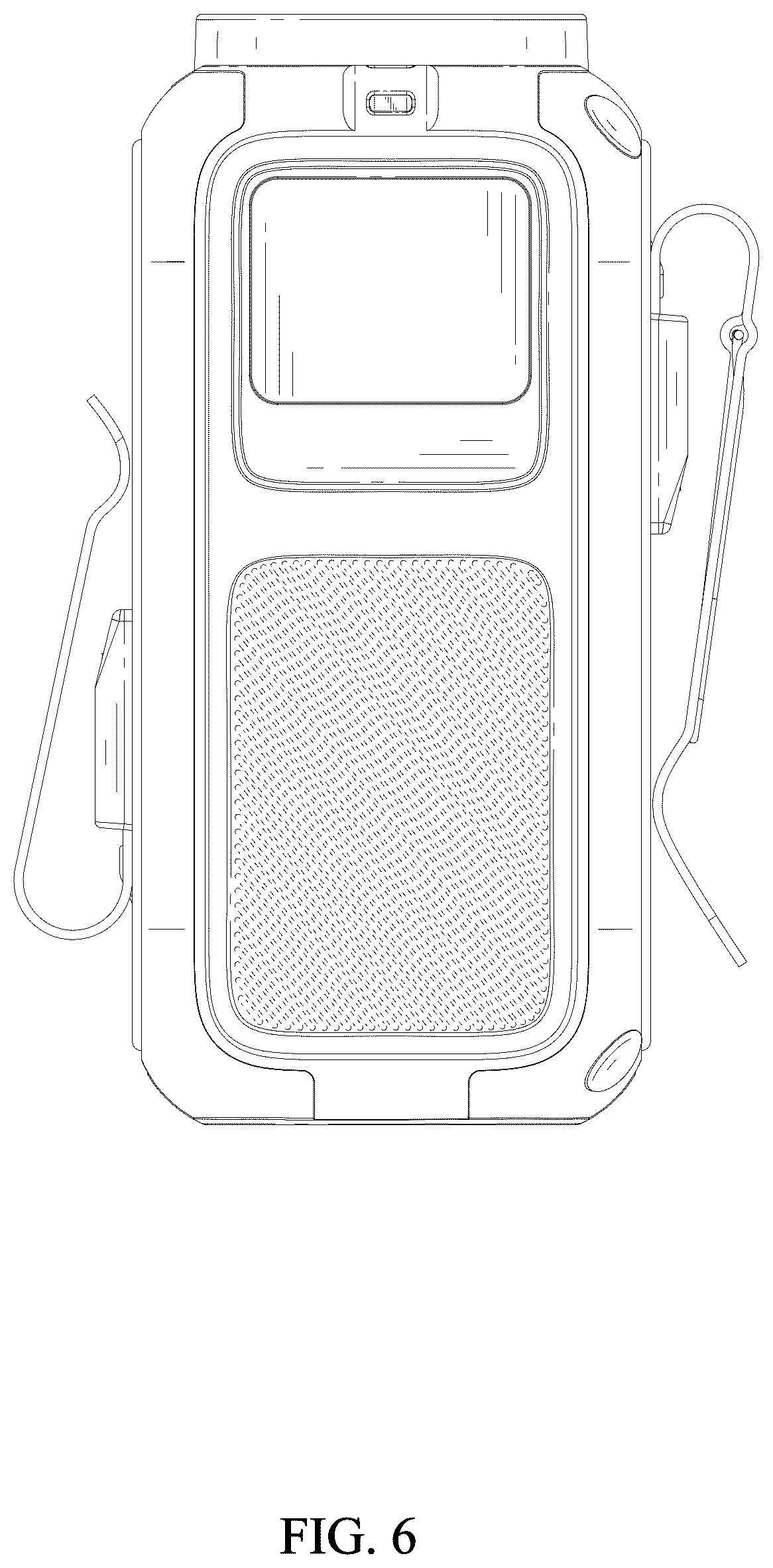 Patent USD1124292 Figure 6 – Waist fan