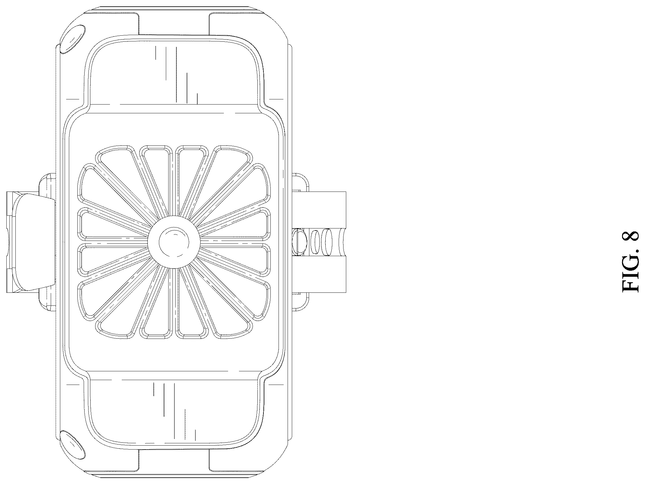 Patent USD1124292 Figure 8 – Waist fan