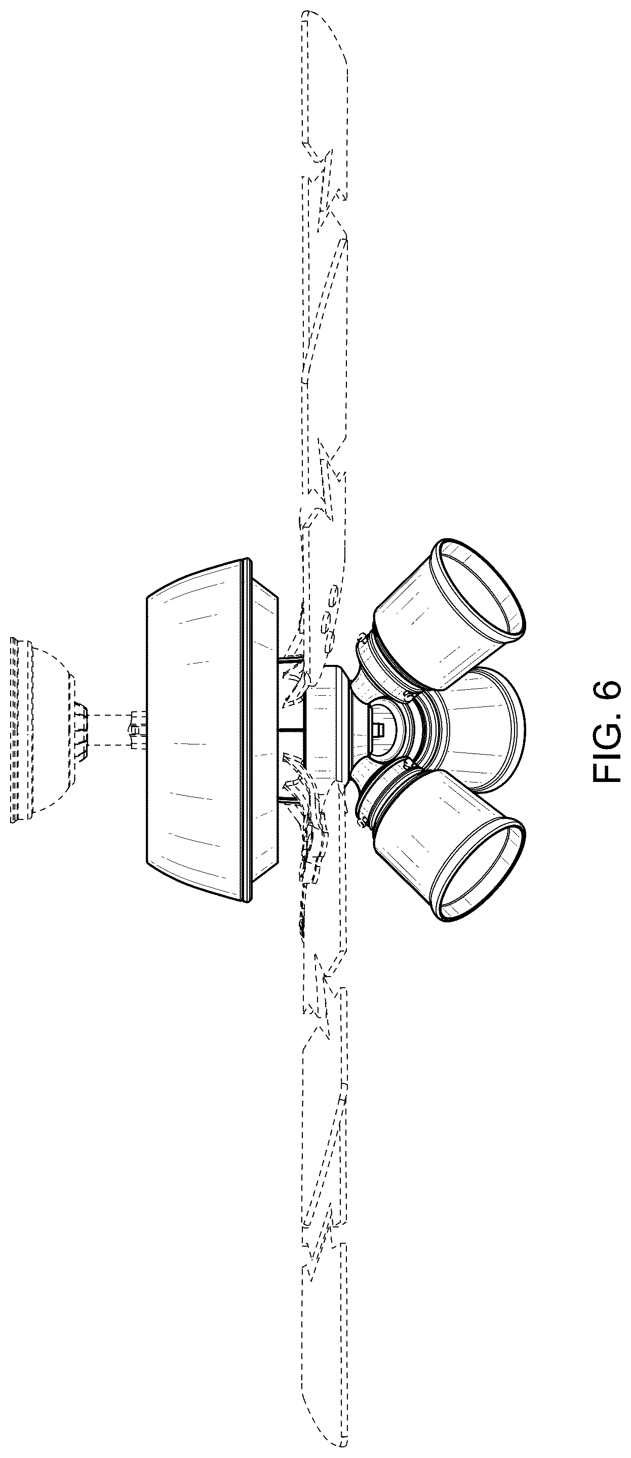 Patent USD1124294 Figure 6 – Ceiling fan