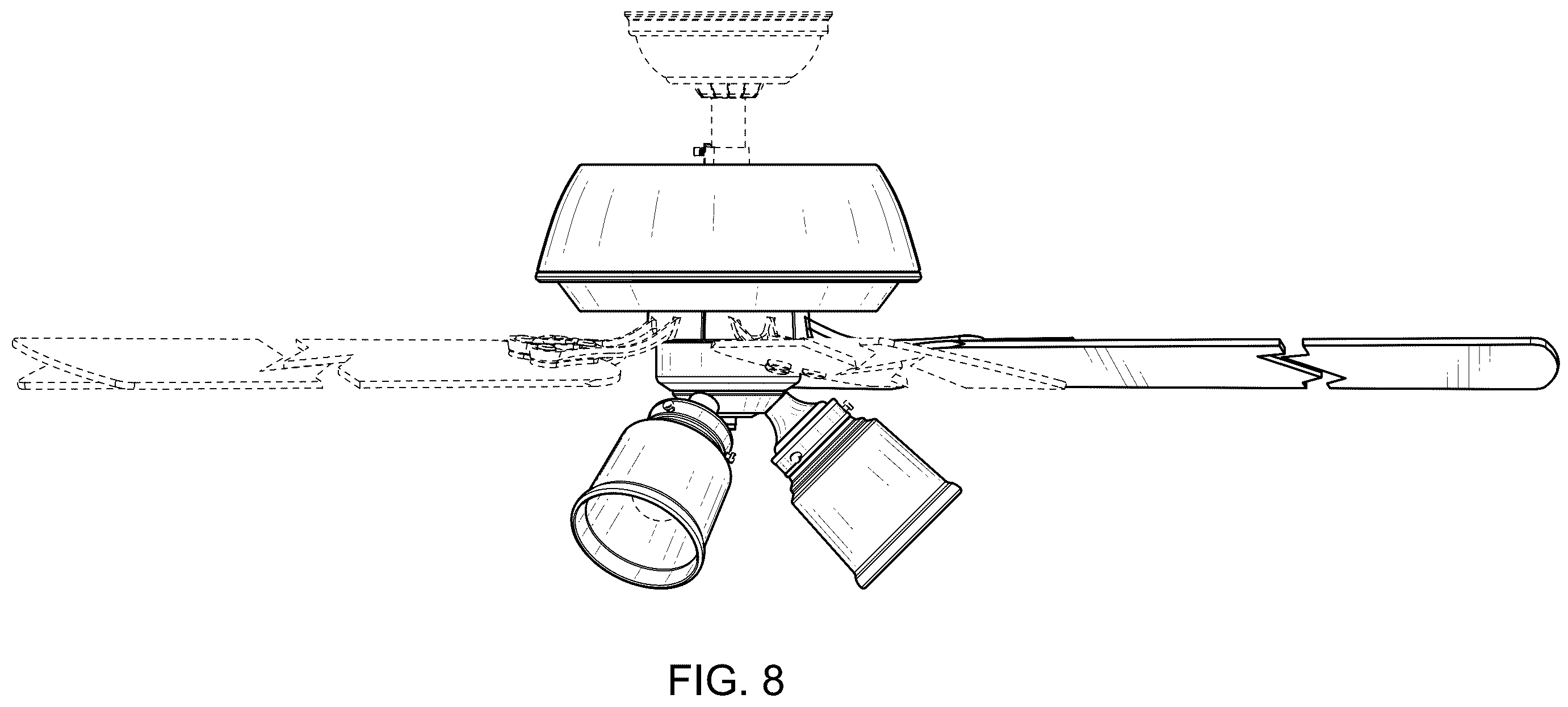 Patent USD1124294 Figure 8 – Ceiling fan