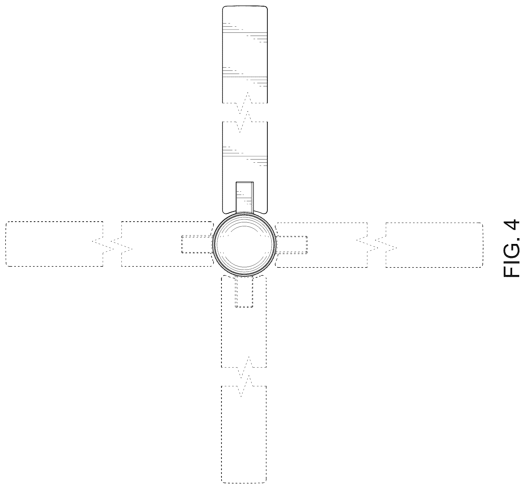 Patent USD1124295 Figure 4 – Ceiling fan