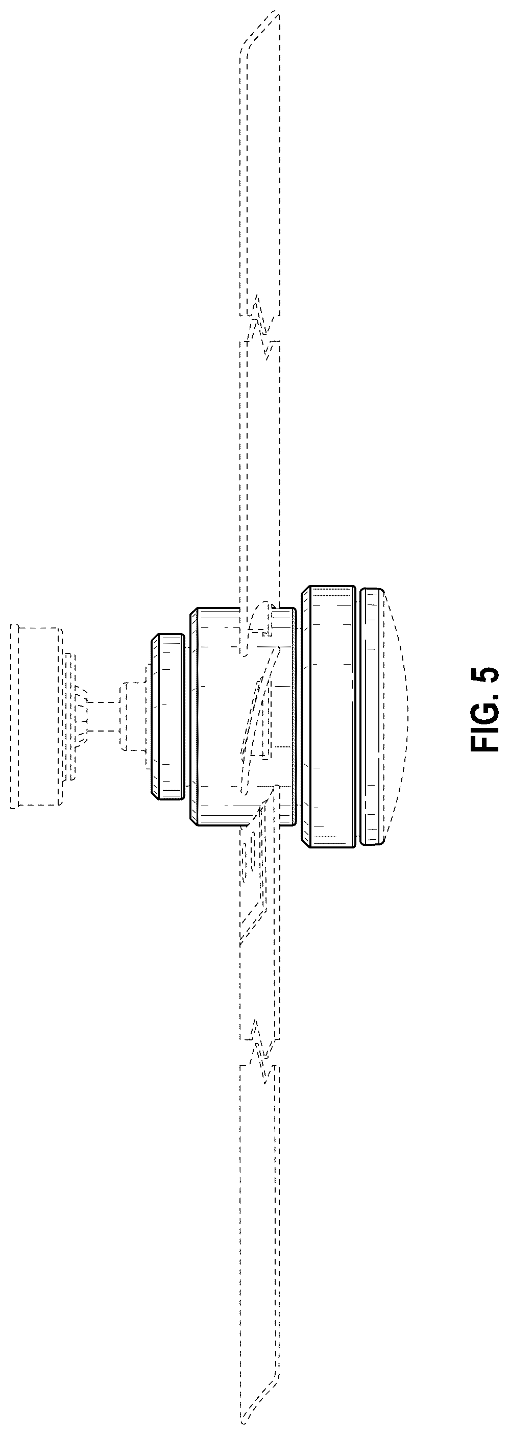 Patent USD1124296 Figure 5 – Ceiling fan