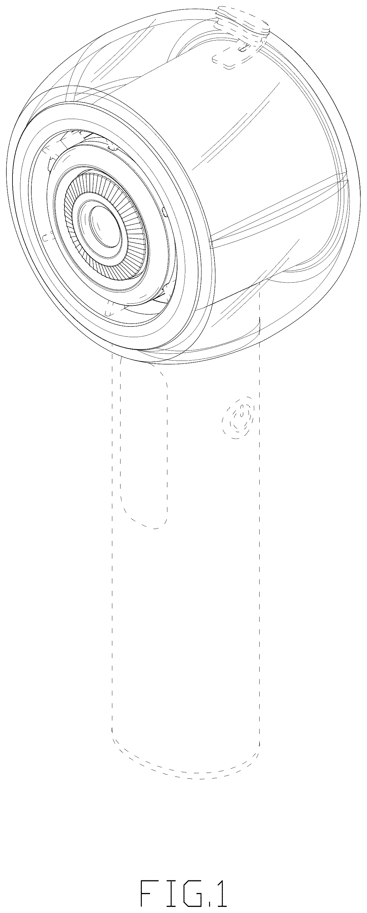 Patent USD1124297 — Handheld fan — Figure 1
