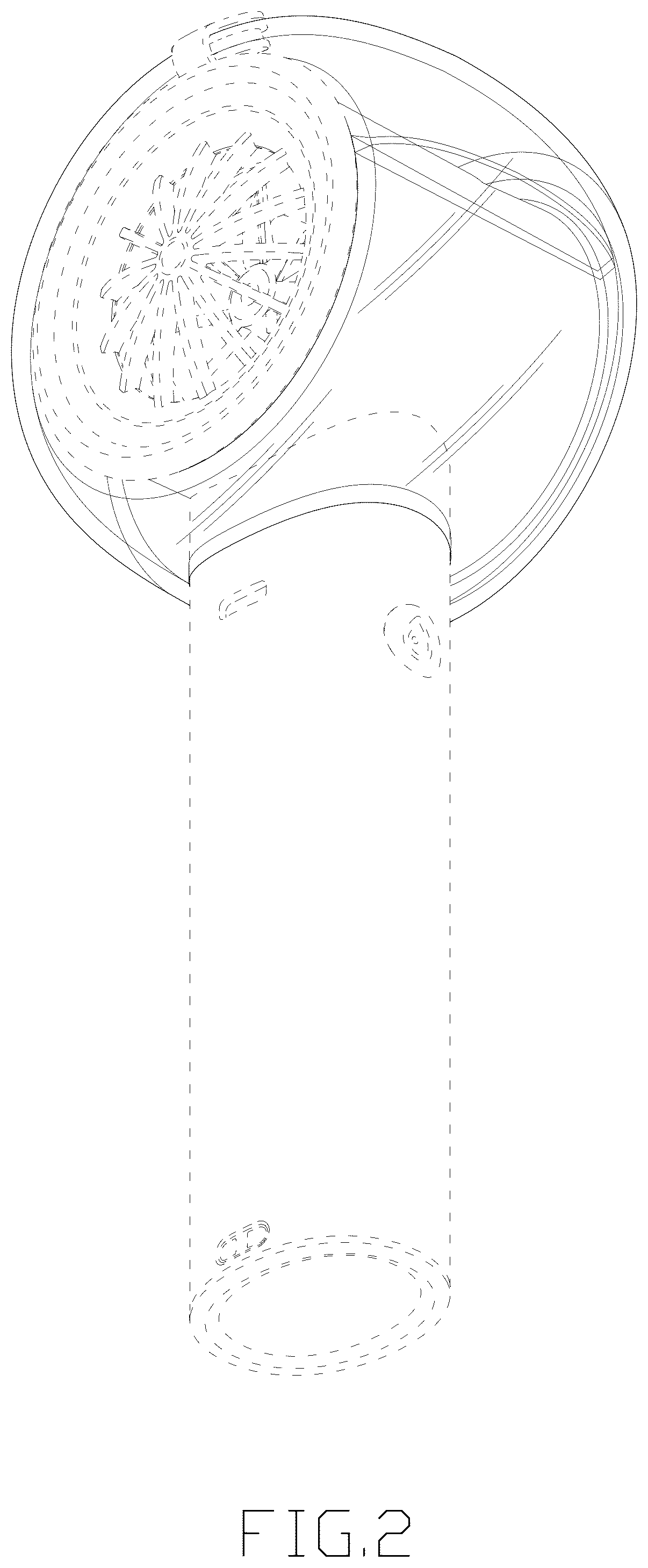 Patent USD1124297 Figure 2 – Handheld fan