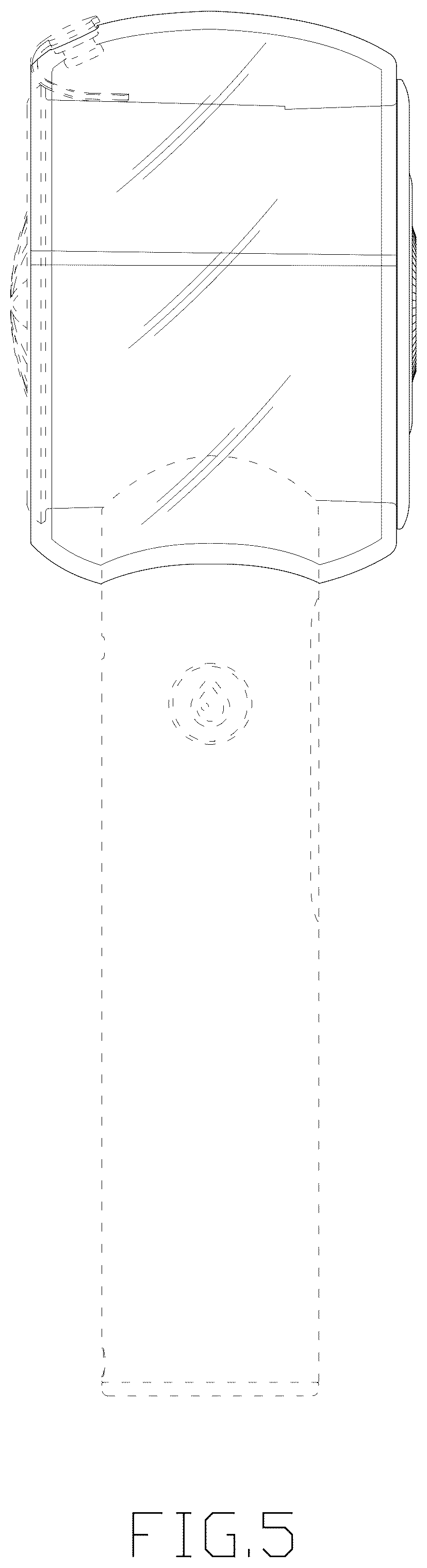 Patent USD1124297 Figure 5 – Handheld fan