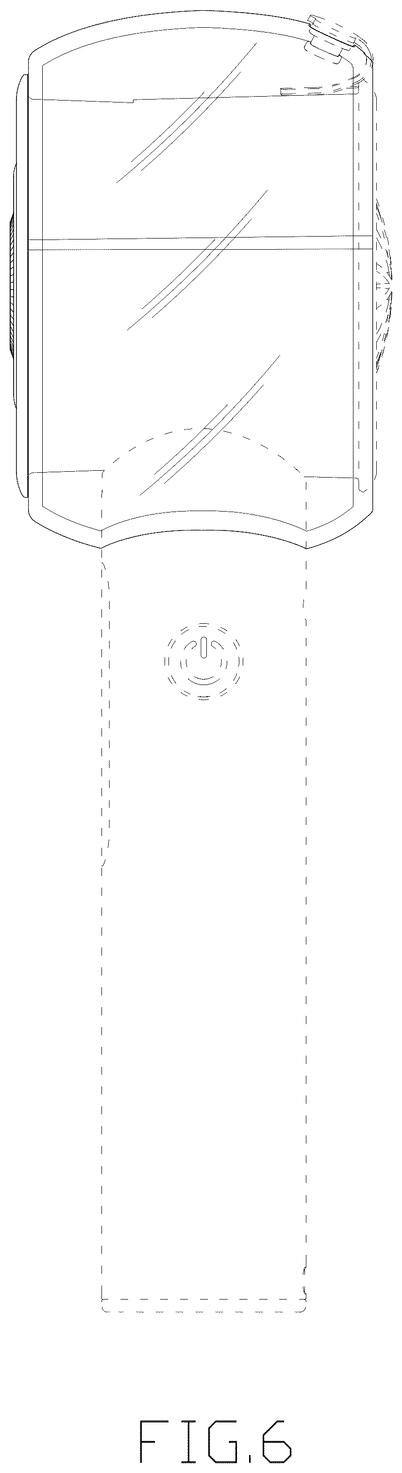 Patent USD1124297 Figure 6 – Handheld fan