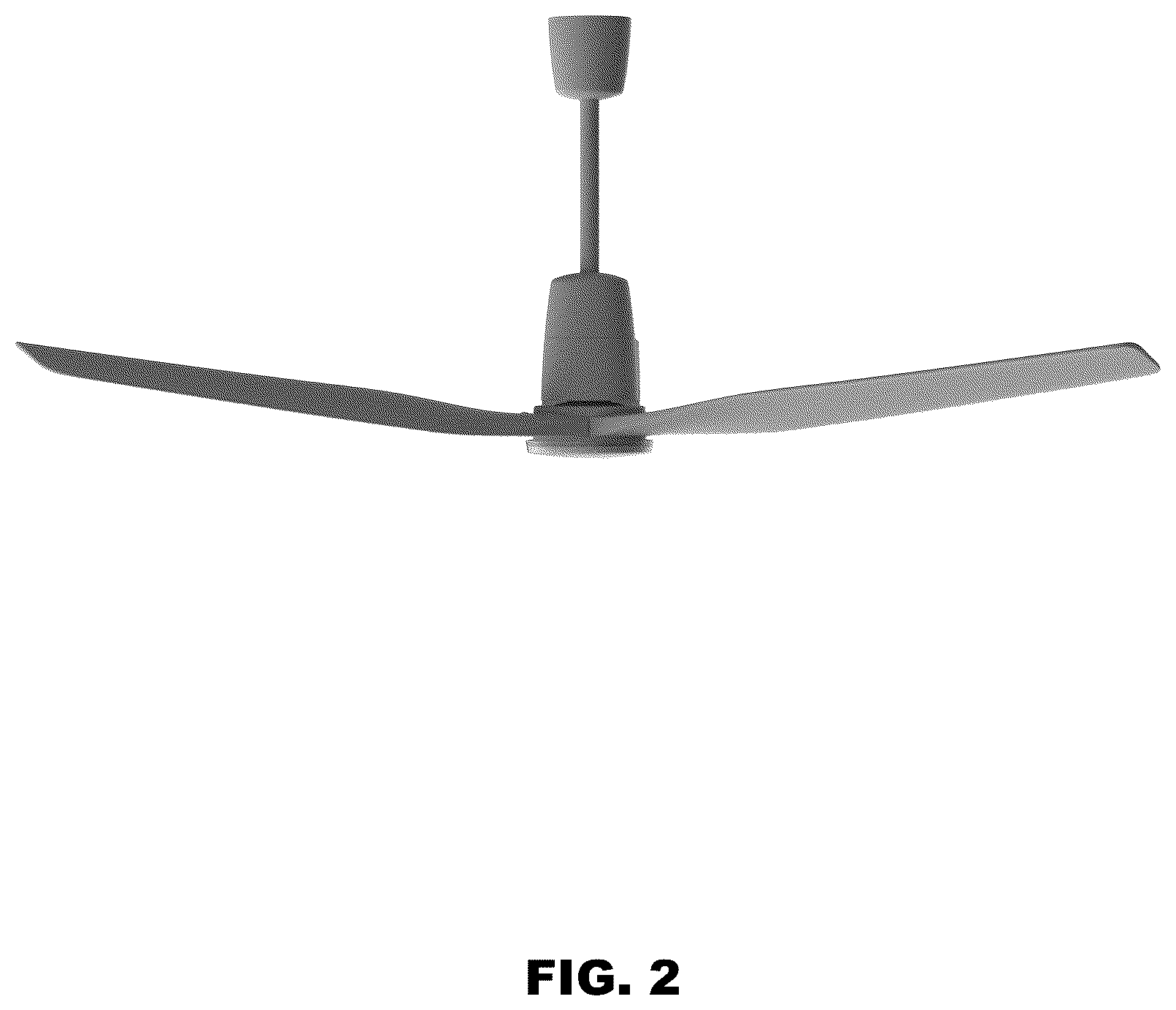 Patent USD1124299 Figure 2 – Ceiling fan