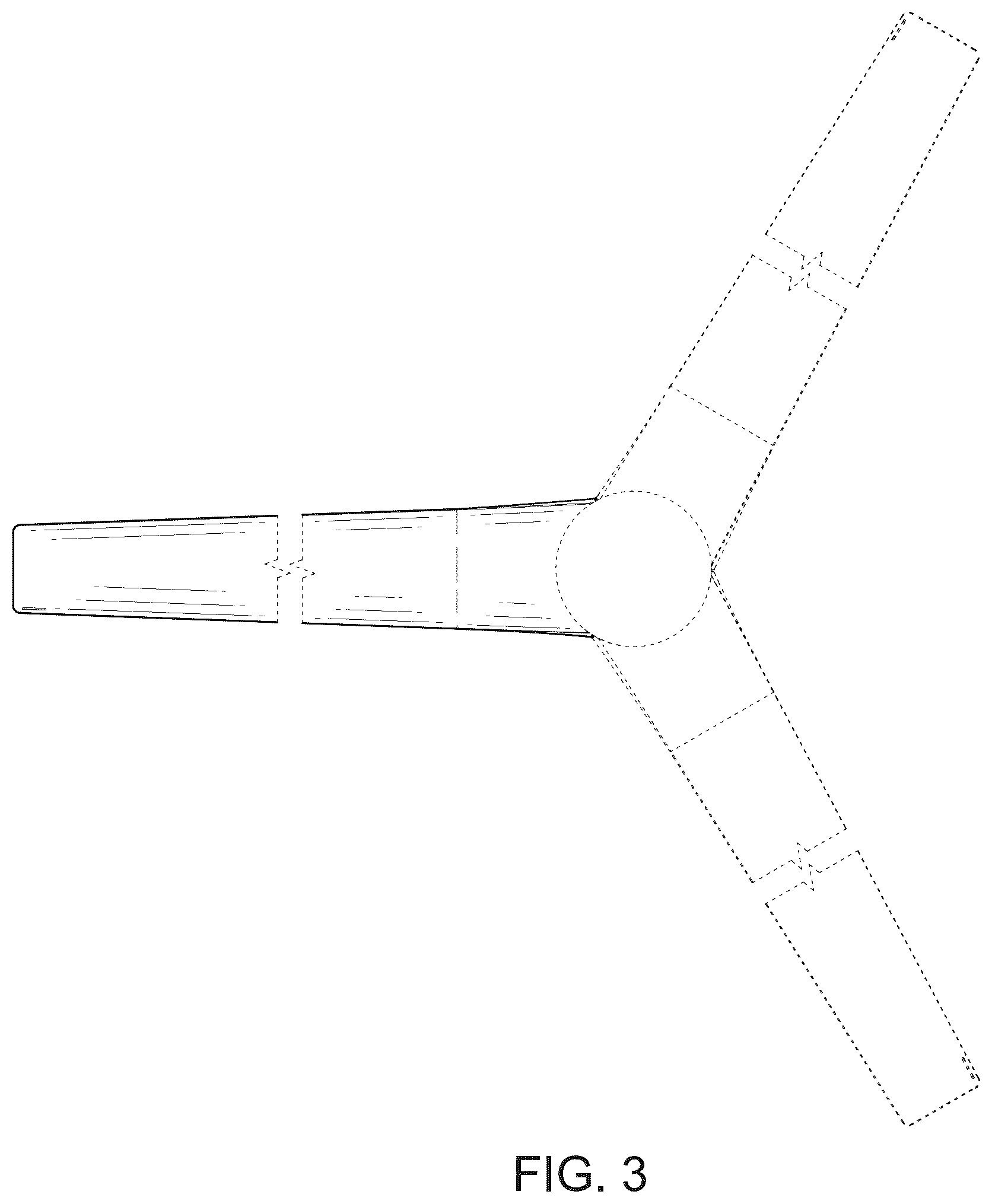 Patent USD1124301 Figure 3 – Ceiling fan