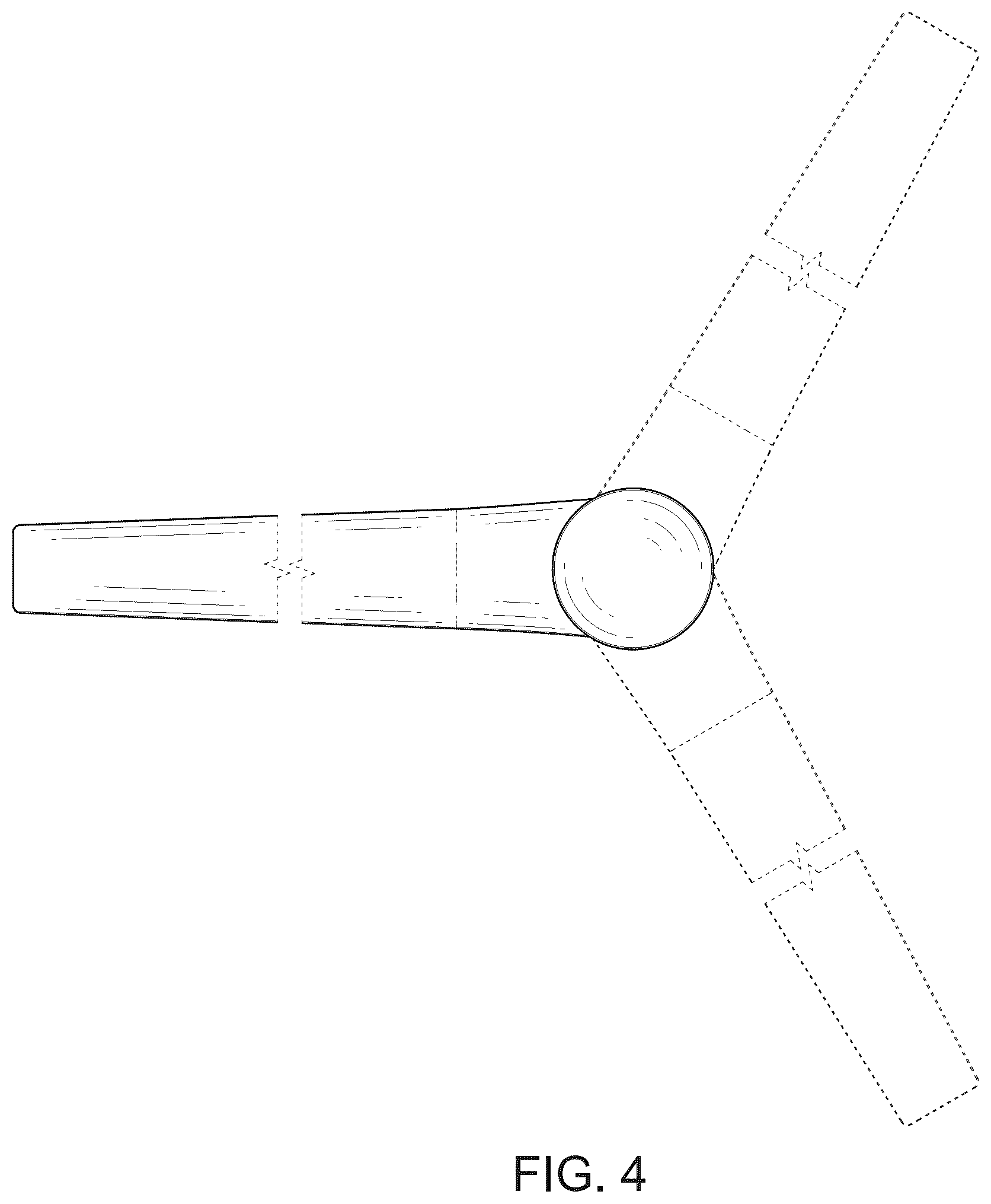 Patent USD1124301 Figure 4 – Ceiling fan