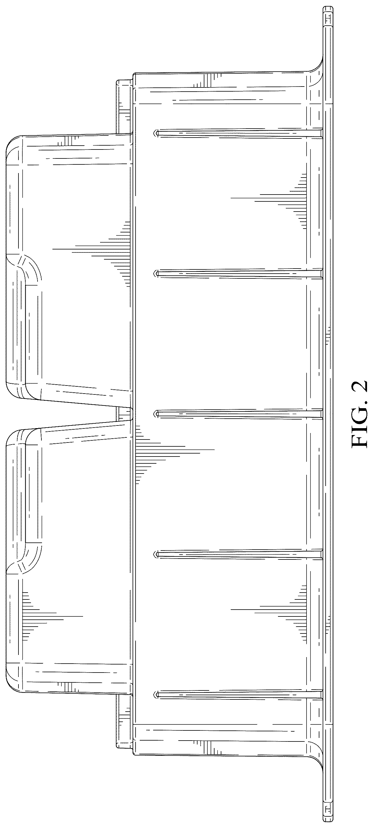 Patent USD1124304 Figure 2 – Riser for outdoor condenser