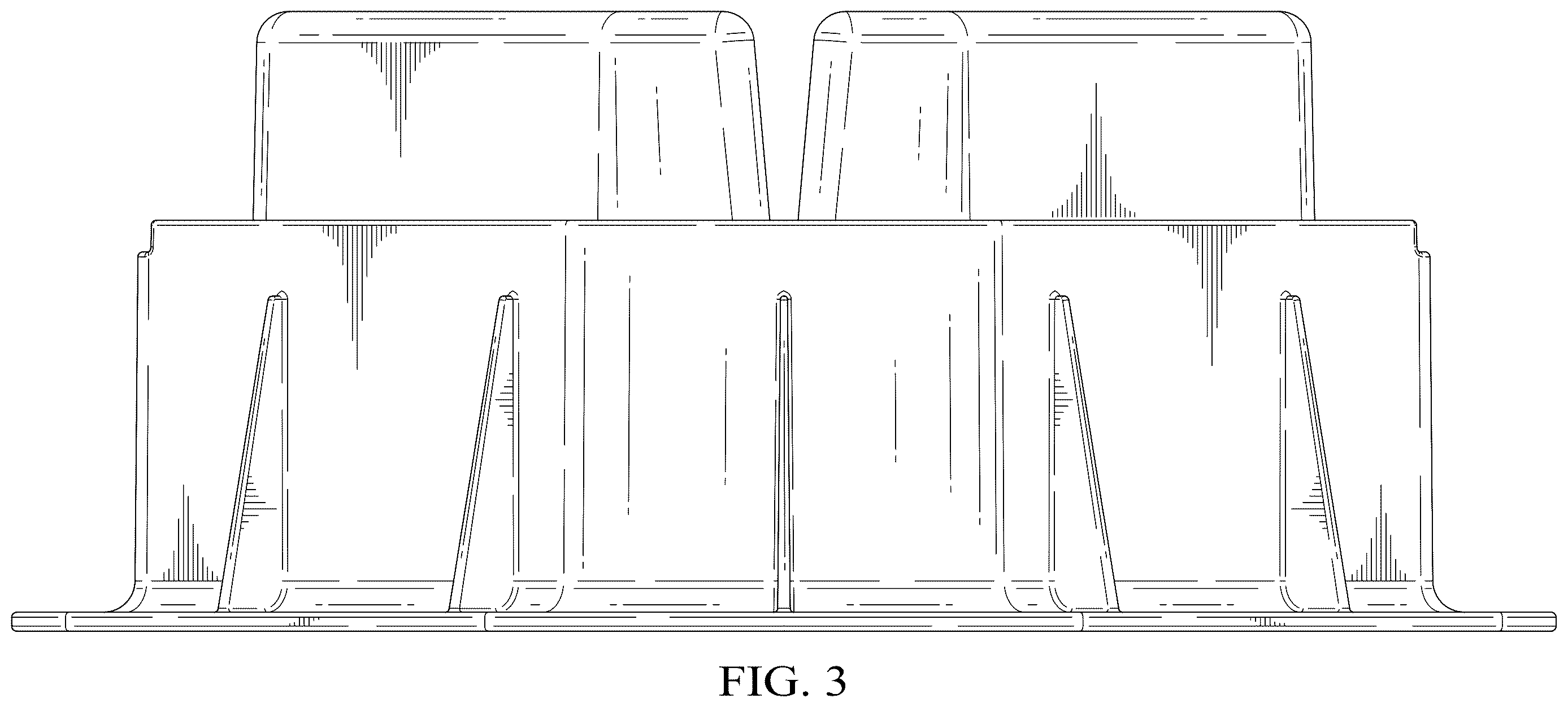 Patent USD1124304 Figure 3 – Riser for outdoor condenser