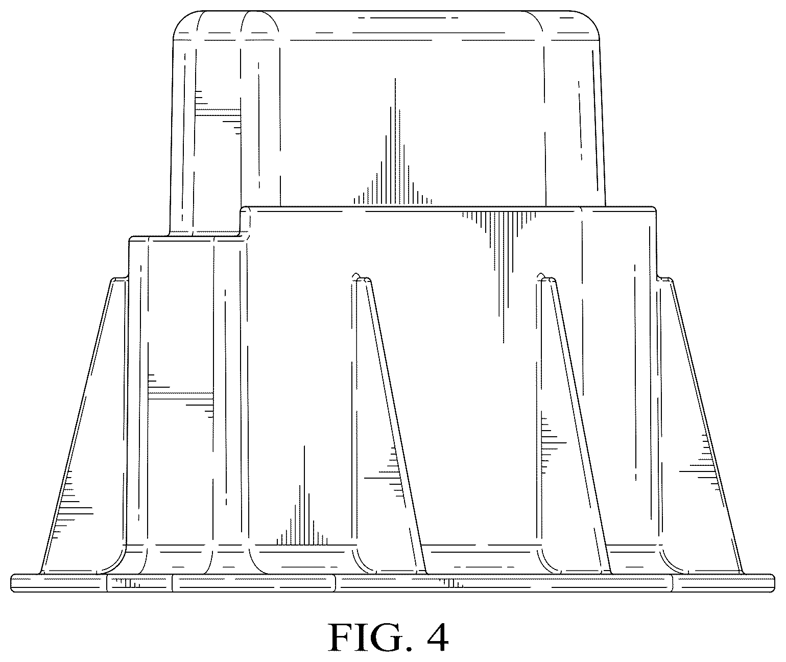 Patent USD1124304 Figure 4 – Riser for outdoor condenser