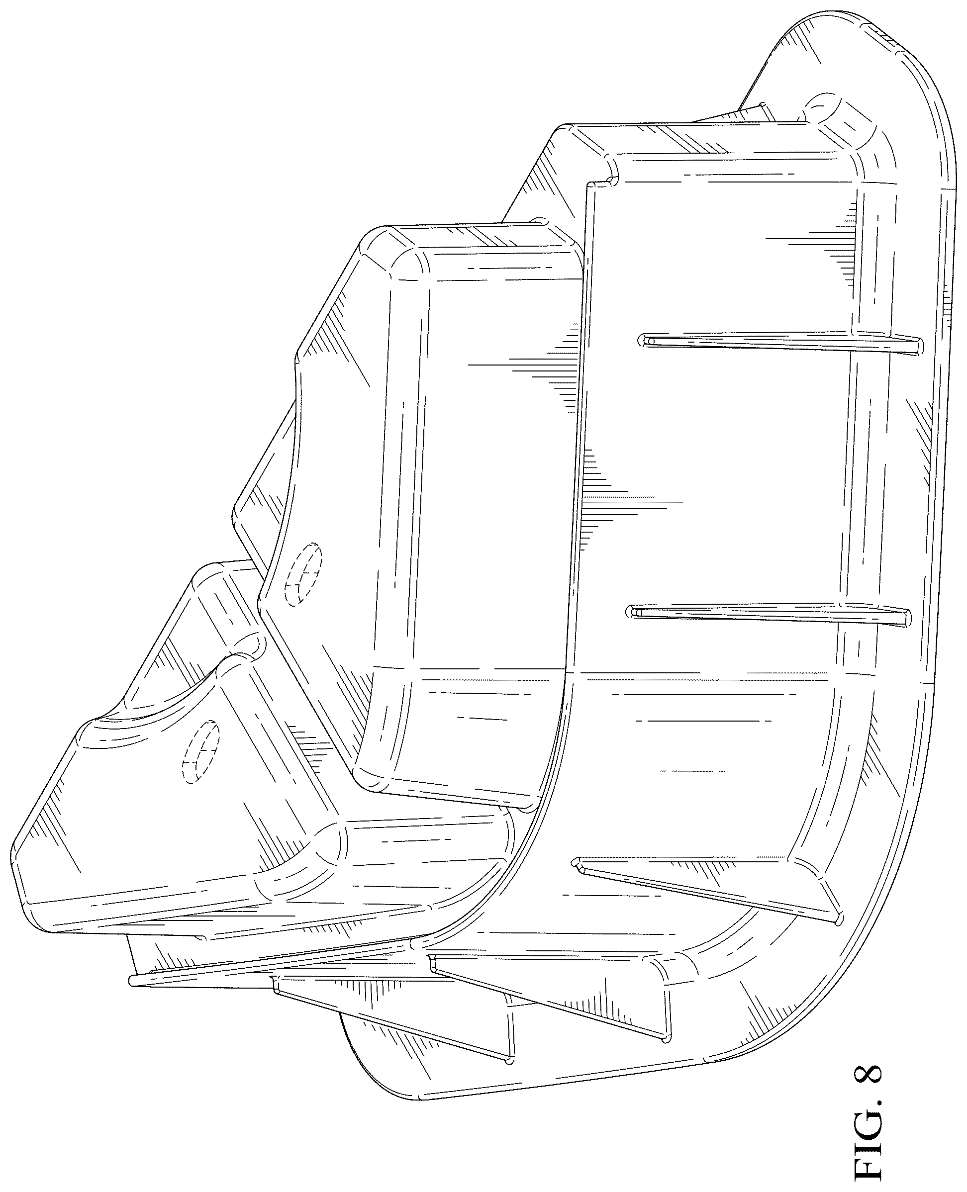 Patent USD1124304 Figure 8 – Riser for outdoor condenser
