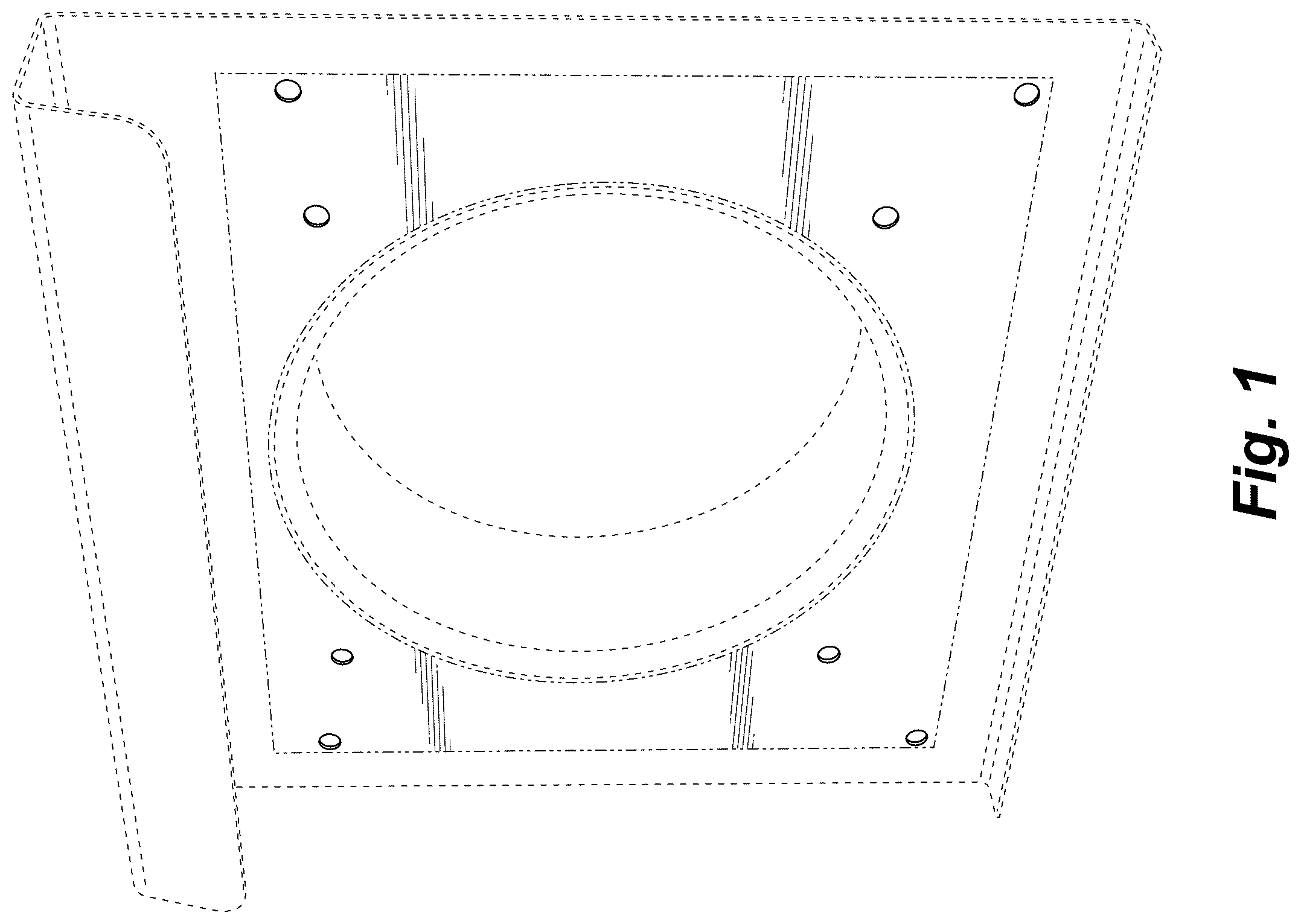 Patent USD1124305 — Panel for an exhaust vent housing — Figure 1