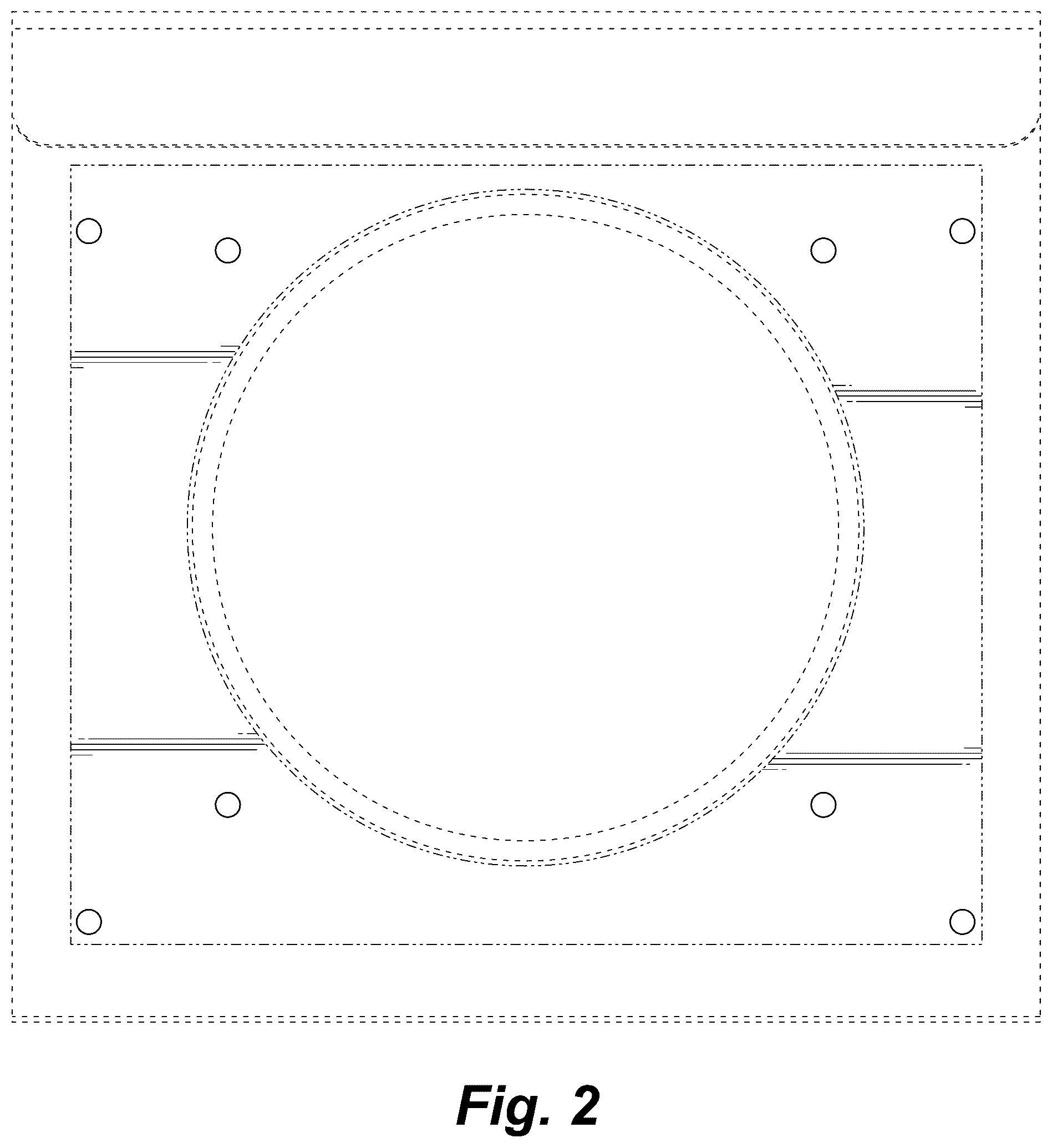 Patent USD1124305 Figure 2 – Panel for an exhaust vent housing