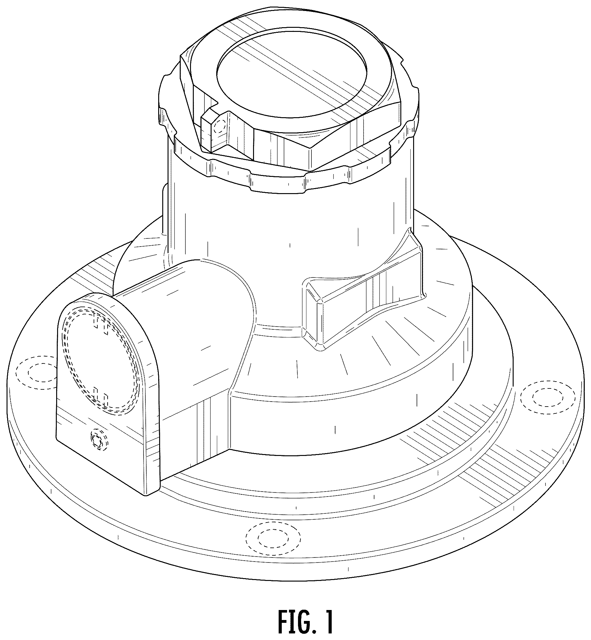 Patent USD1124307 Figure 1 – Rotatable regulator vent cover