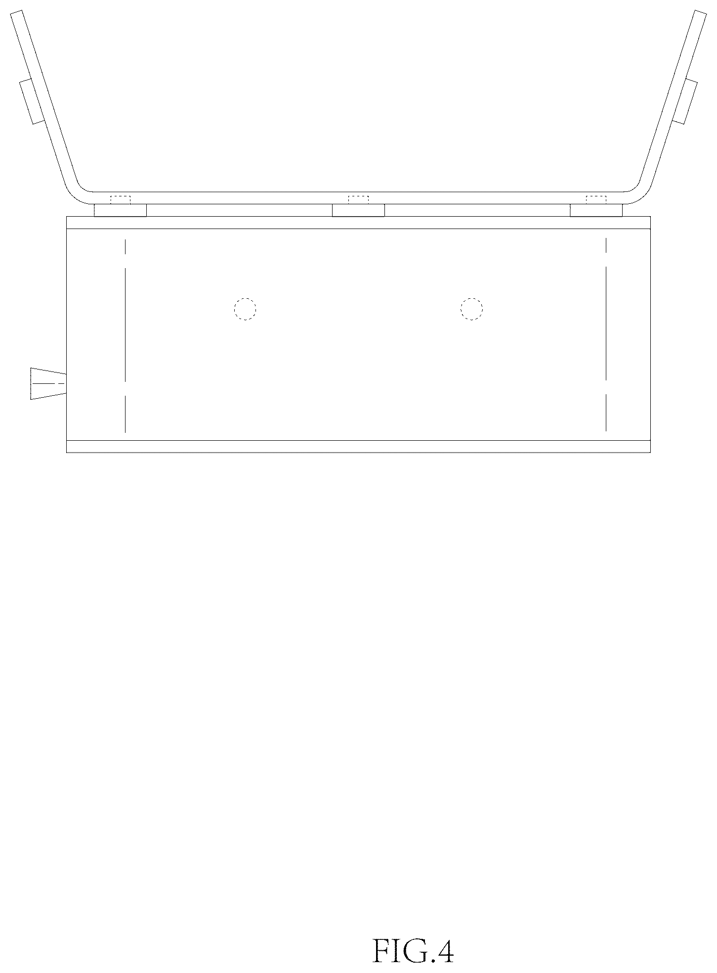 Patent USD1124308 Figure 4 – Modular wood burning stand and tray assembly