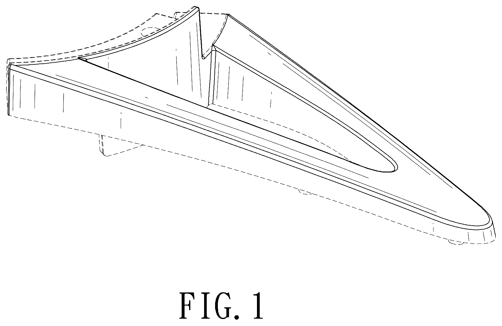Patent USD1124309 Figure 1 – Ceiling fan blade bracket