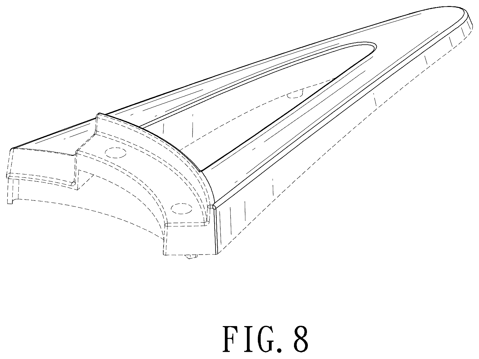 Patent USD1124309 Figure 6 – Ceiling fan blade bracket