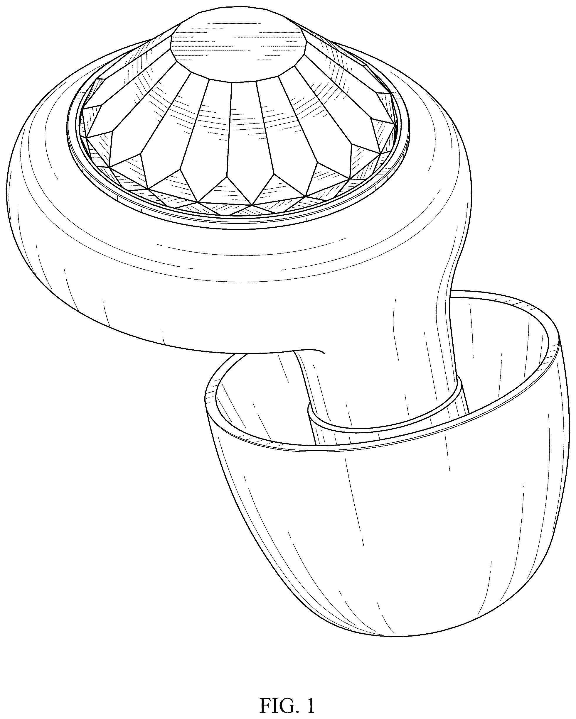 Patent USD1124310 — Jeweled earplug — Figure 1