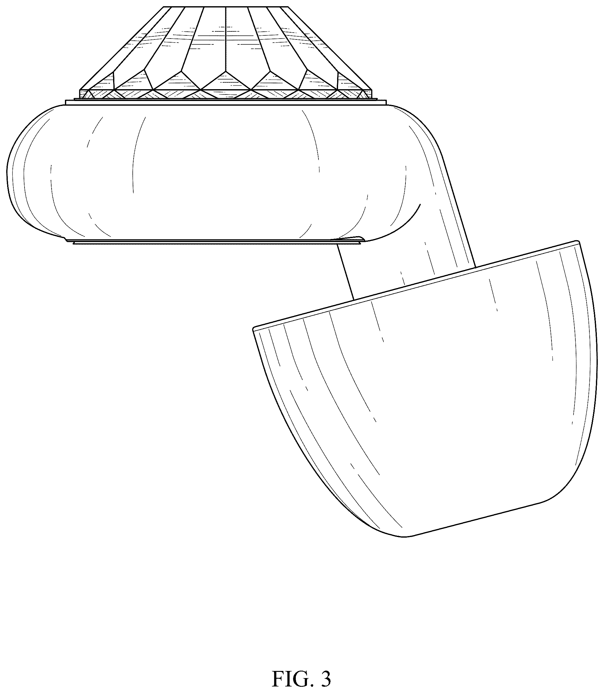 Patent USD1124310 Figure 3 – Jeweled earplug
