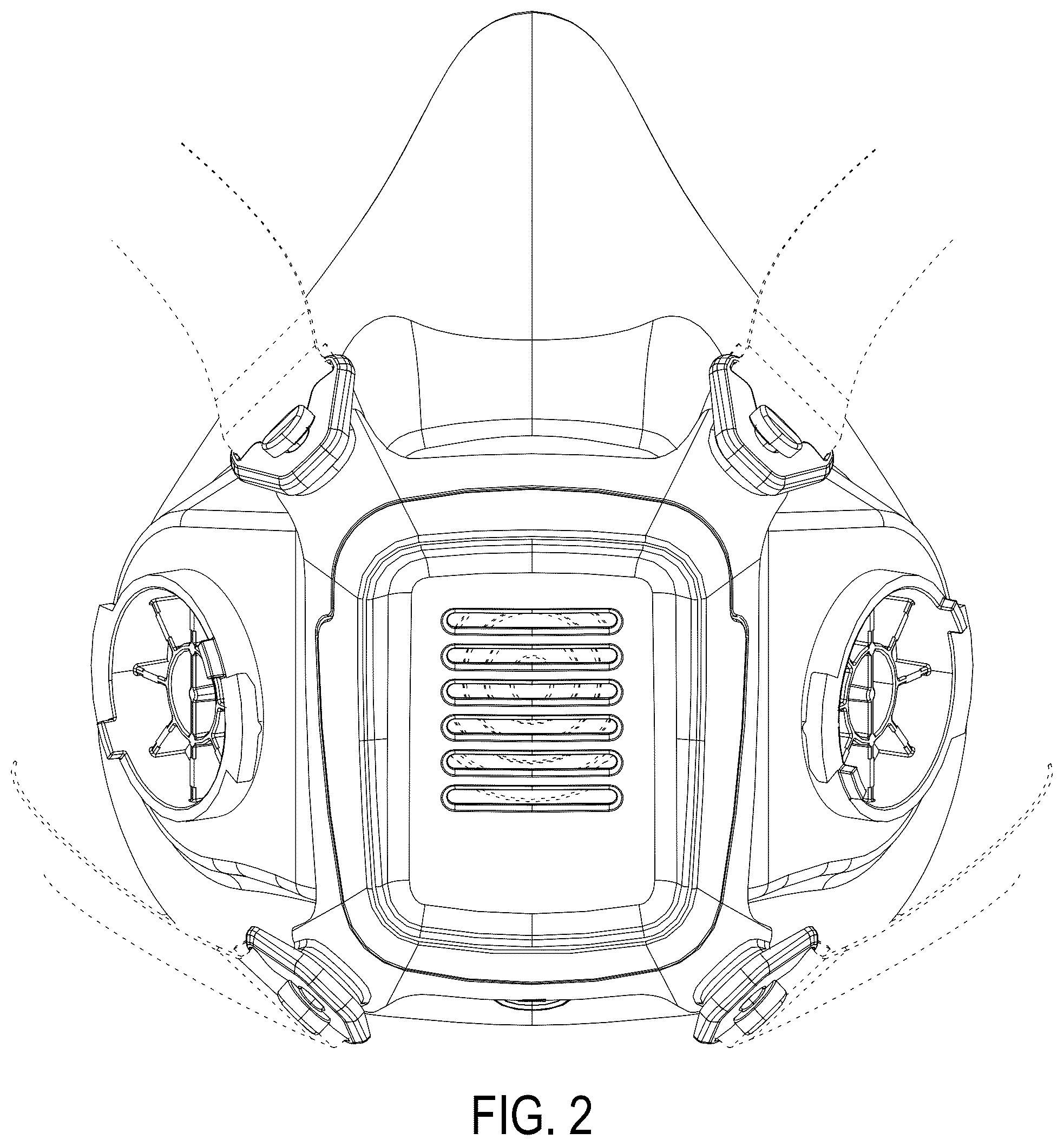 Patent USD1124311 Figure 2 – Half-face respirator mask