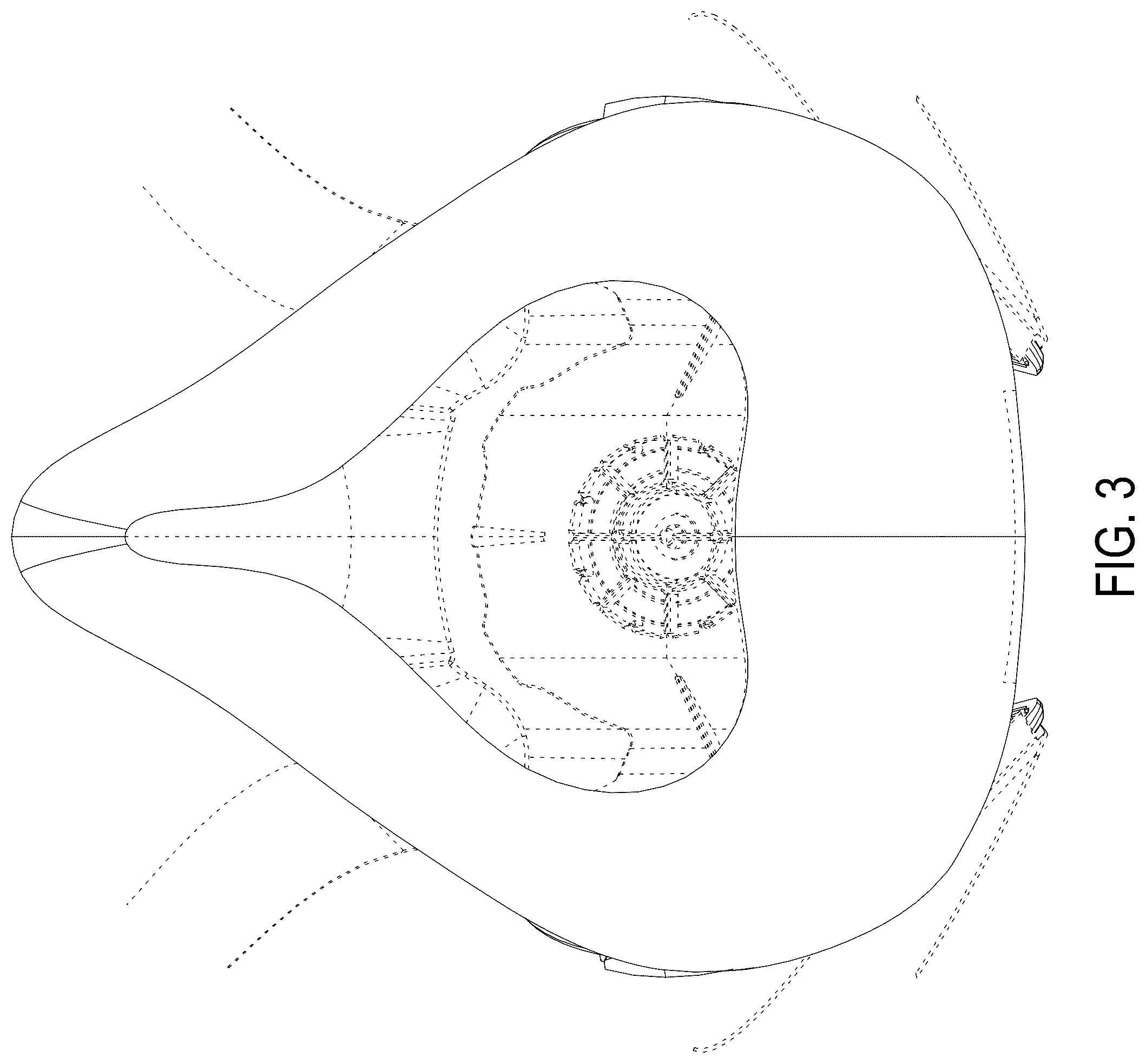 Patent USD1124311 Figure 3 – Half-face respirator mask