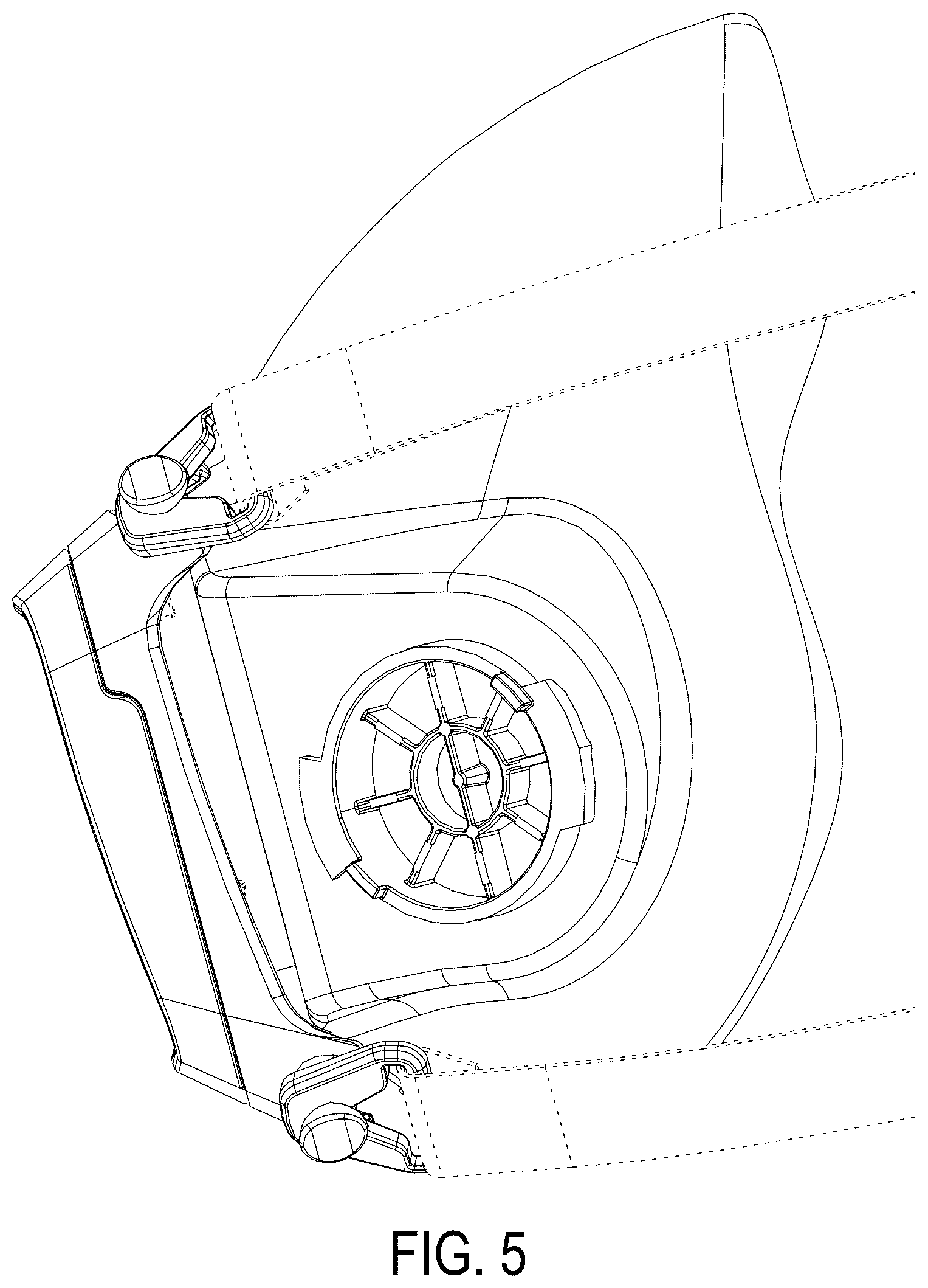 Patent USD1124311 Figure 5 – Half-face respirator mask