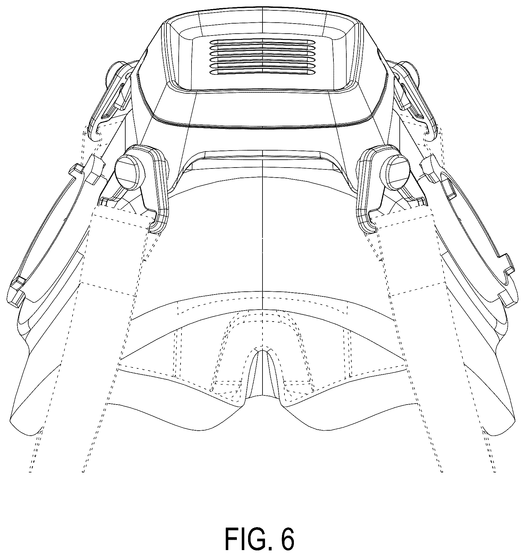 Patent USD1124311 Figure 6 – Half-face respirator mask